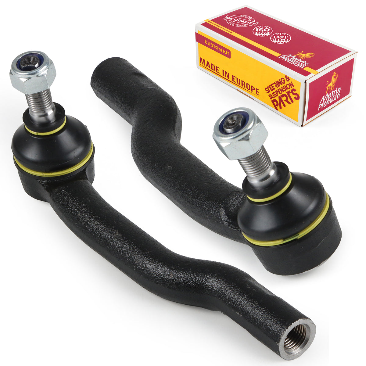 Metrix Premium Chassis Parts 2 PC Front Left & Right Outer Tie Rod End Kit 91242MT OEM fit auto parts
