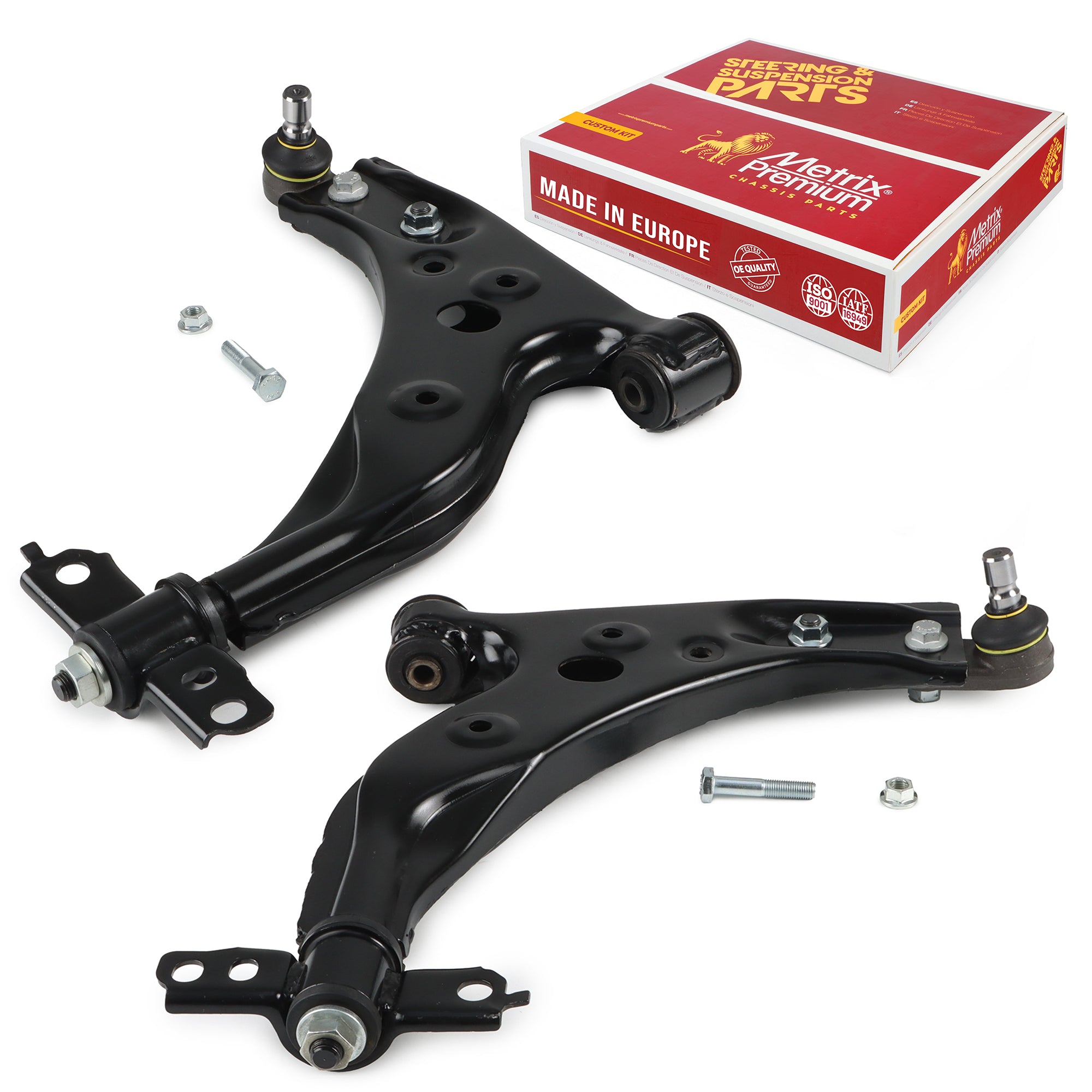 Metrix Premium Chassis Parts 2 PC Front Left & Right Lower Control Arm and Ball Joint Assembly Kit 91247MT OEM fit auto parts