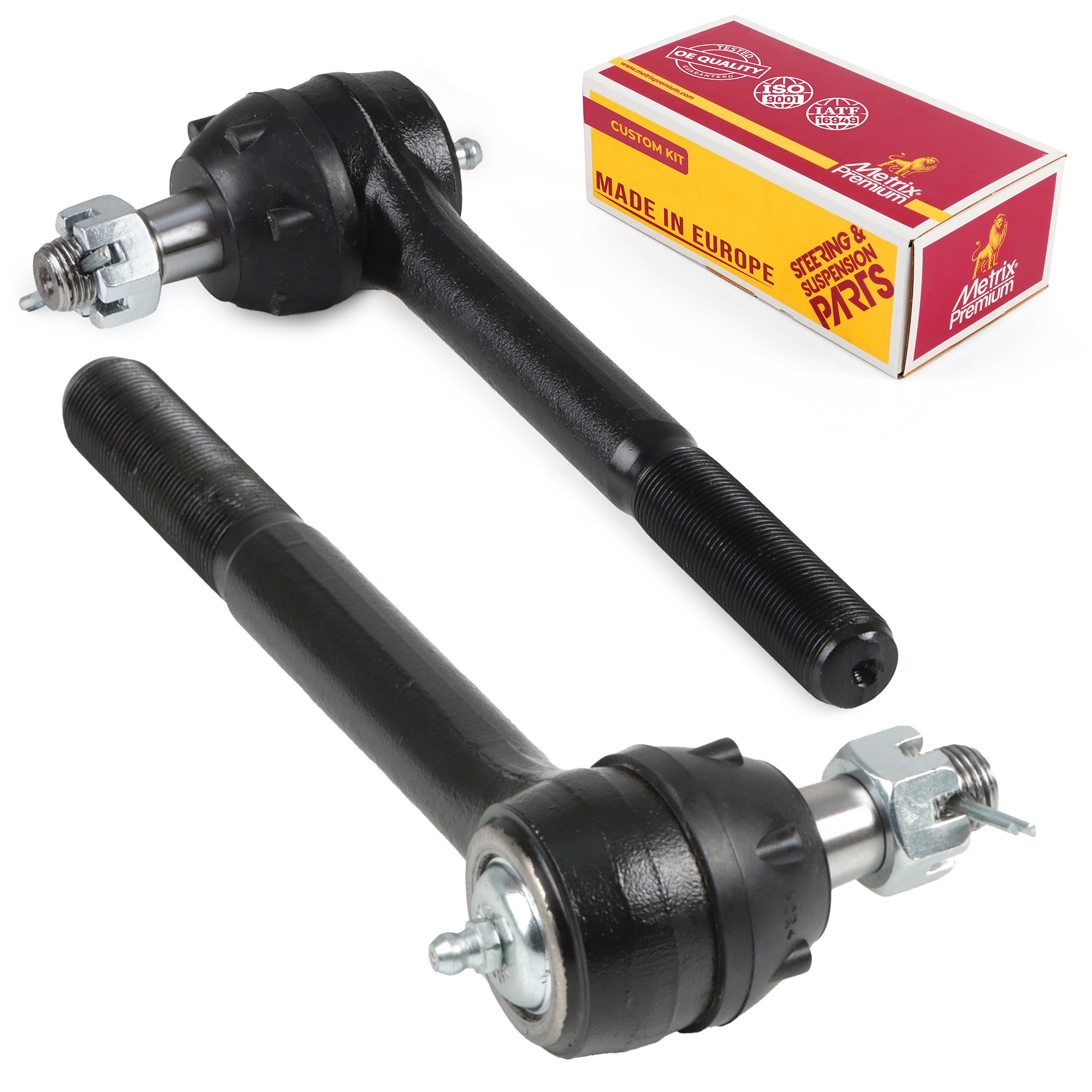 Metrix Premium Chassis Parts 2 PC Front Inner & Outer Tie Rod End Kit 91251MT OEM fit auto parts