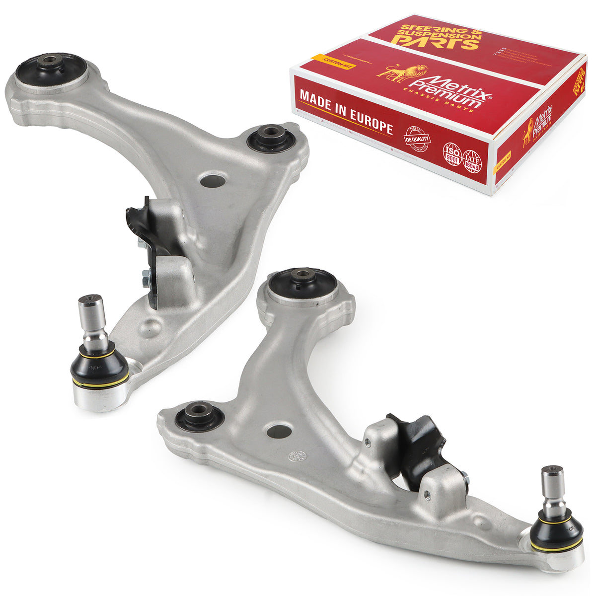 Metrix Premium Chassis Parts 2 PC Front Left & Right Lower Control Arm and Ball Joint Assembly Kit 91258MT OEM fit auto parts