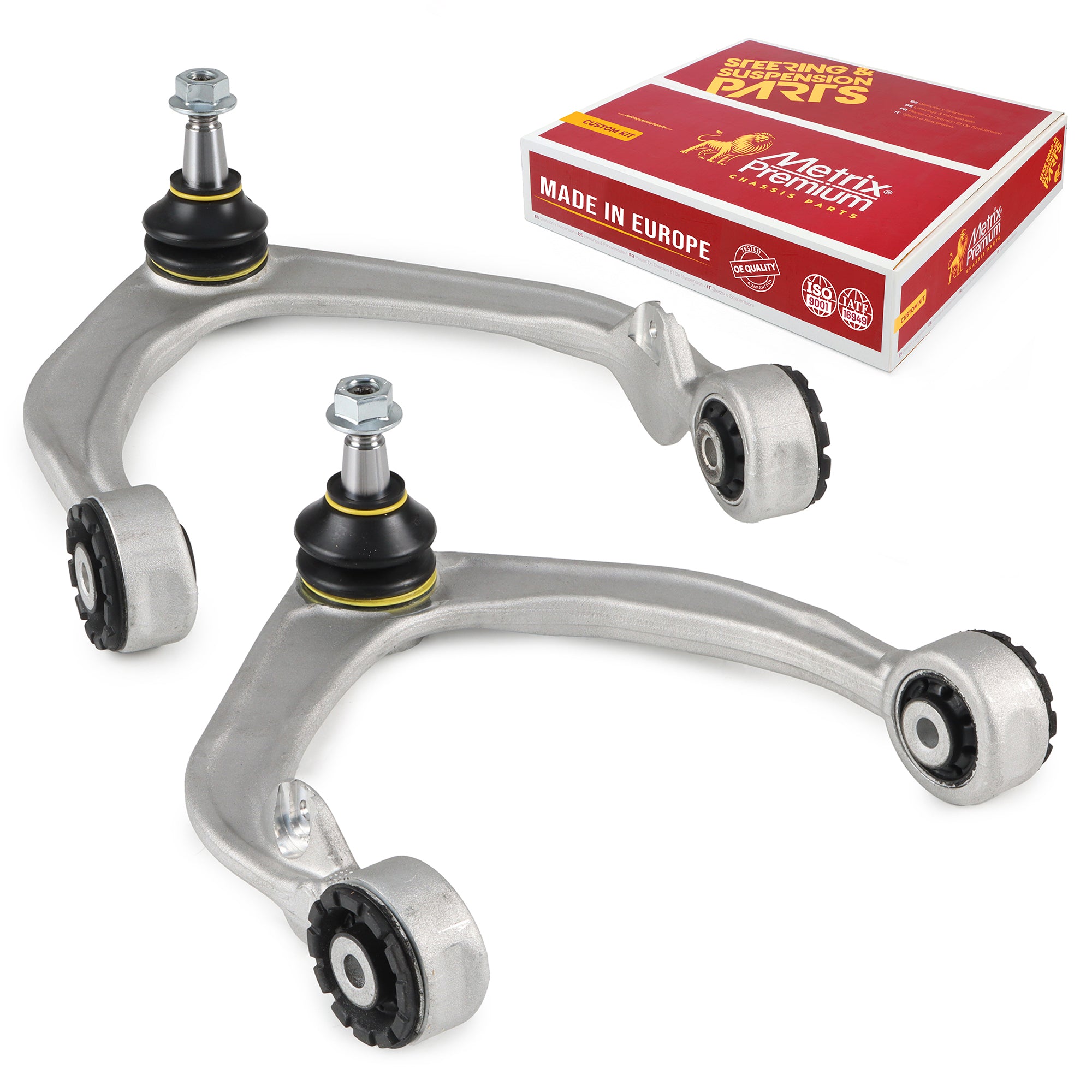 Metrix Premium Chassis Parts 2 PC Front Left & Right Upper Control Arm and Ball Joint Assembly Kit 91270MT OEM fit auto parts