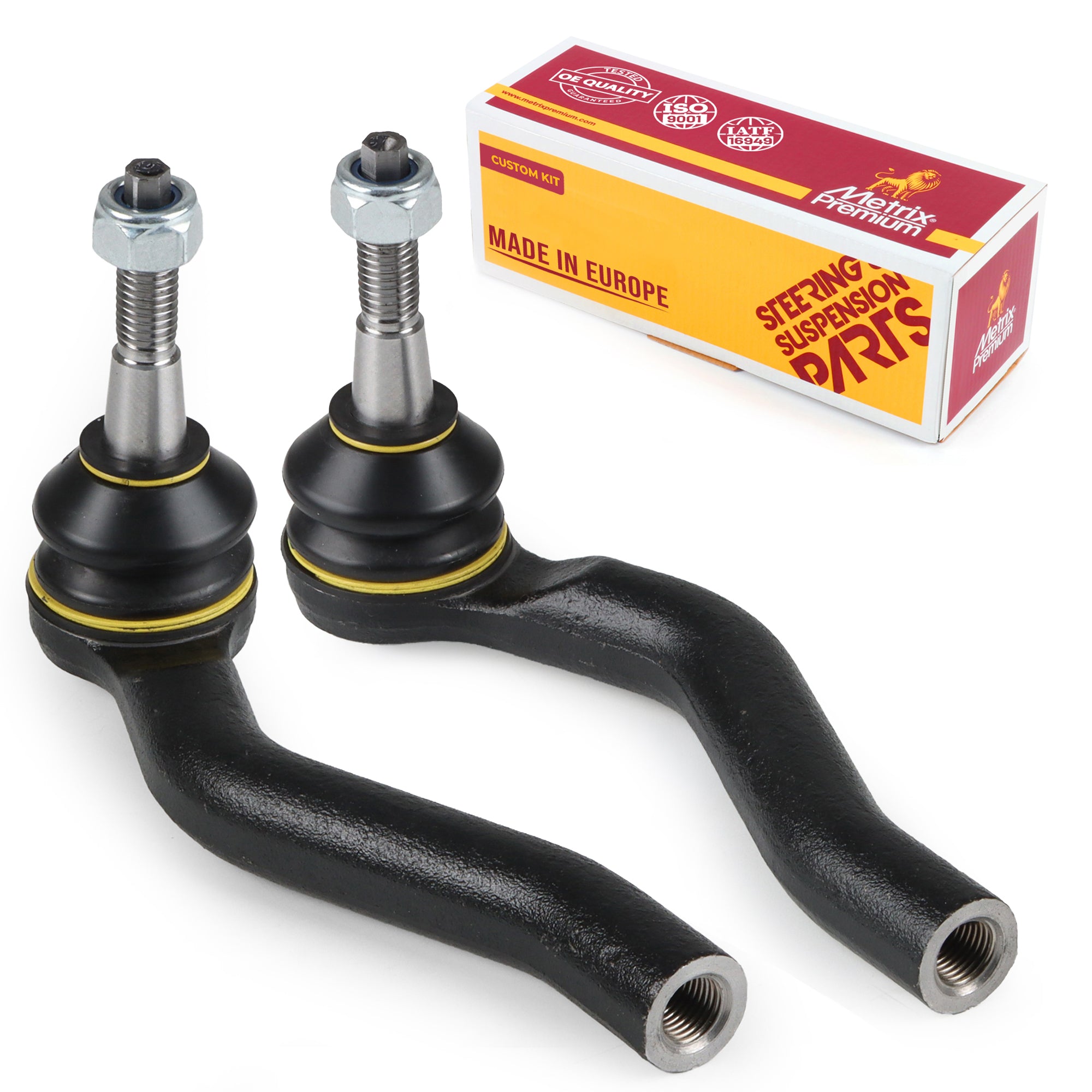 Metrix Premium Chassis Parts 2 PC Front Left & Right Outer Tie Rod End Kit 91284MT OEM fit auto parts