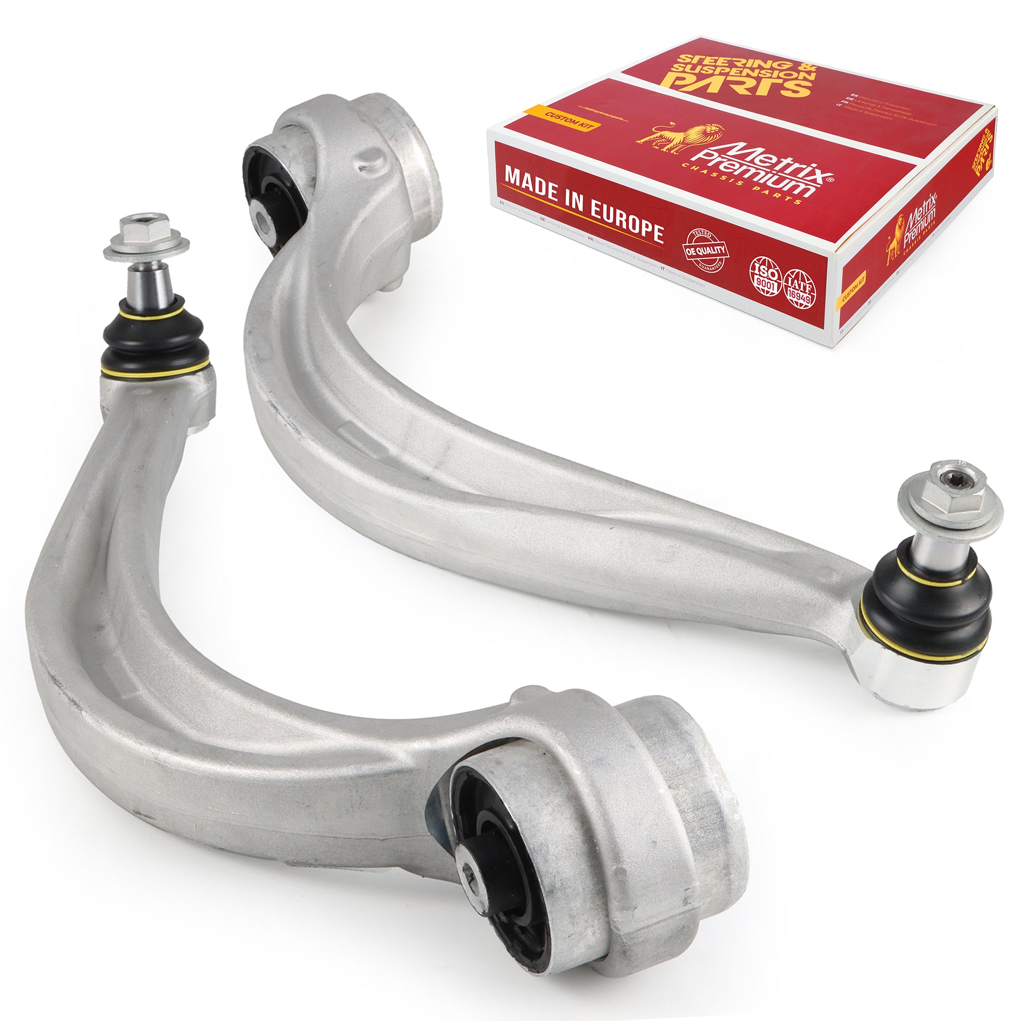 Metrix Premium Chassis Parts 2 PC Front Left & Right Lower Rearward Control Arm and Ball Joint Assembly Kit 91301MT OEM fit auto parts