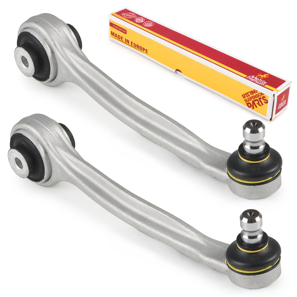 Metrix Premium Chassis Parts 2 PC Front Left & Right Upper Rearward Control Arm and Ball Joint Assembly Kit 91302MT OEM fit auto parts