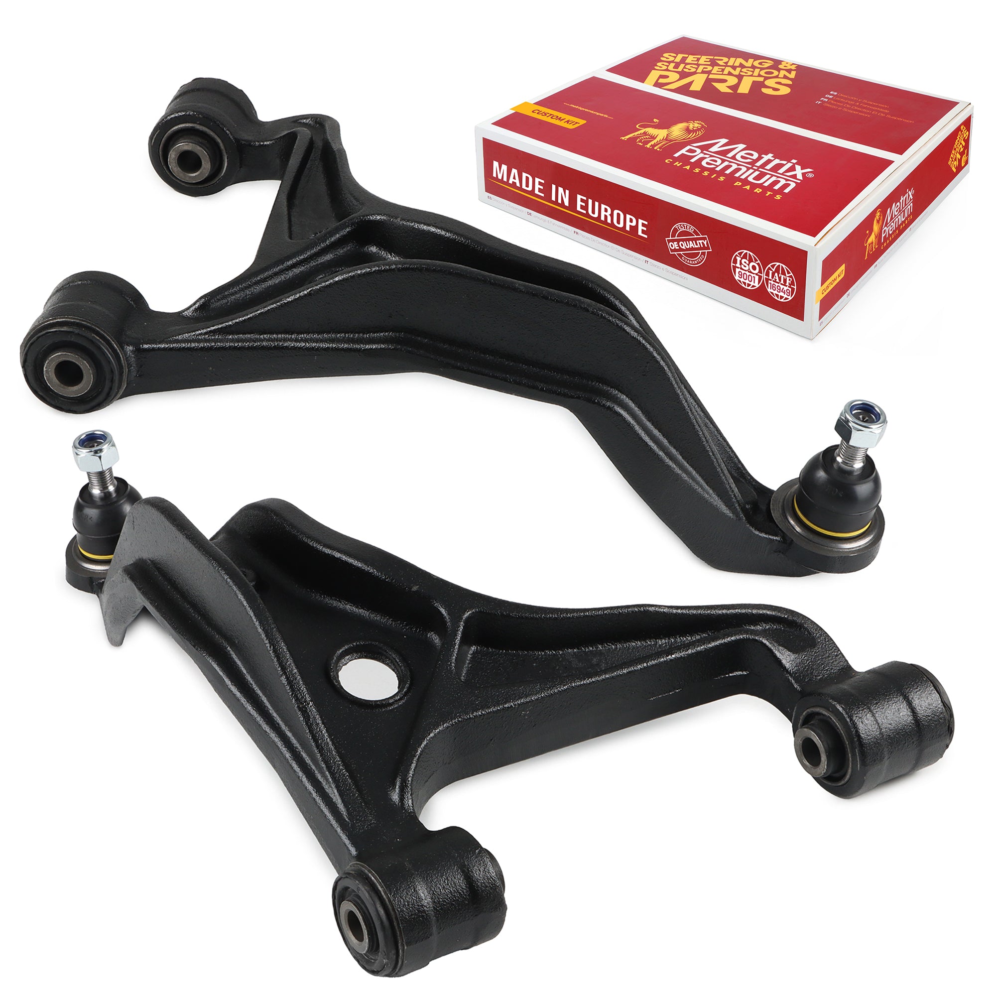 Metrix Premium Chassis Parts 2 PC Rear Left & Right Upper Control Arm and Ball Joint Assembly Kit 91311MT OEM fit auto parts
