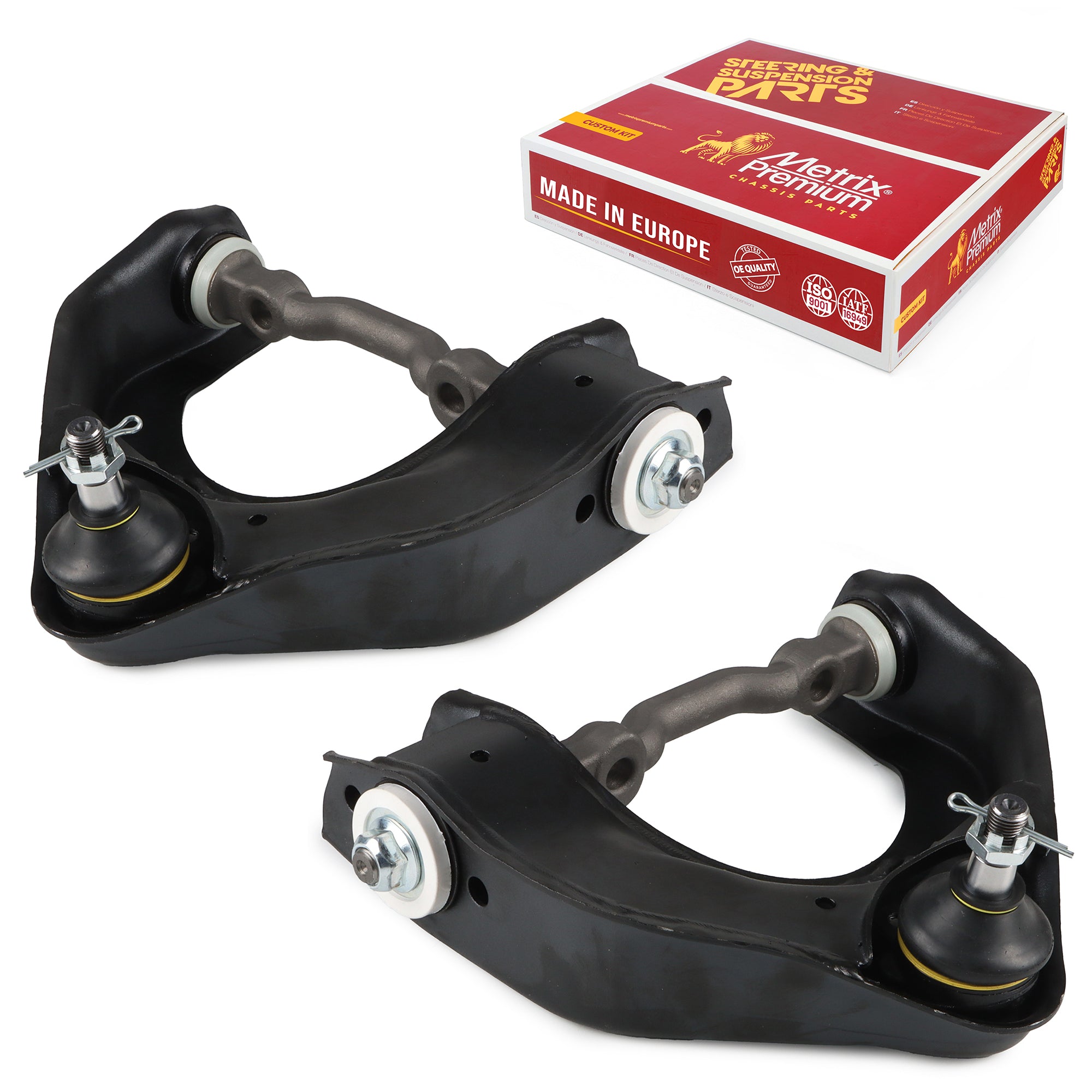 Metrix Premium Chassis Parts 2 PC Front Left & Right Upper Control Arm and Ball Joint Assembly Kit 91332MT OEM fit auto parts