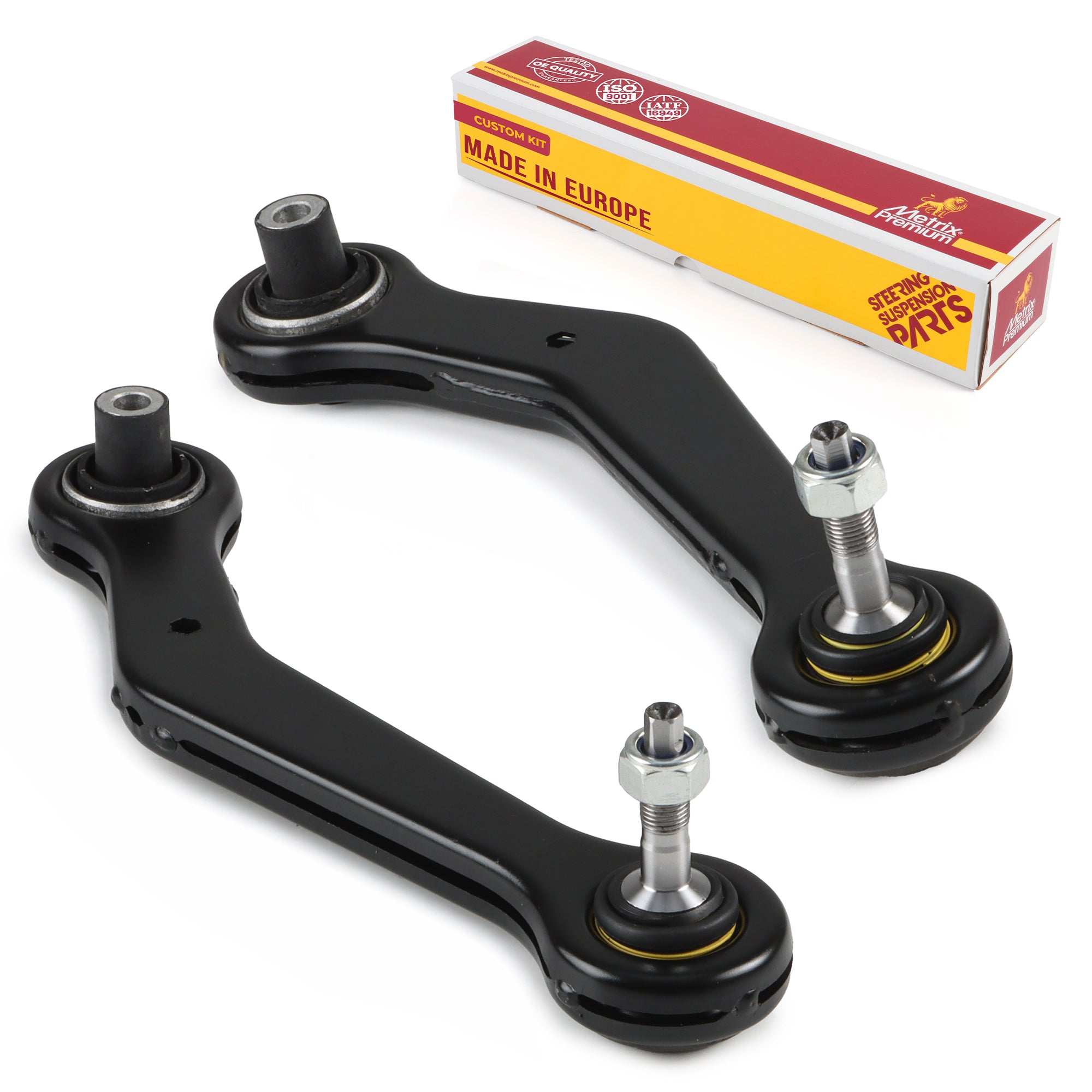 Metrix Premium Chassis Parts 2 PC Rear Left & Right Upper Rearward Control Arm and Ball Joint Assembly Kit 91339MT OEM fit auto parts