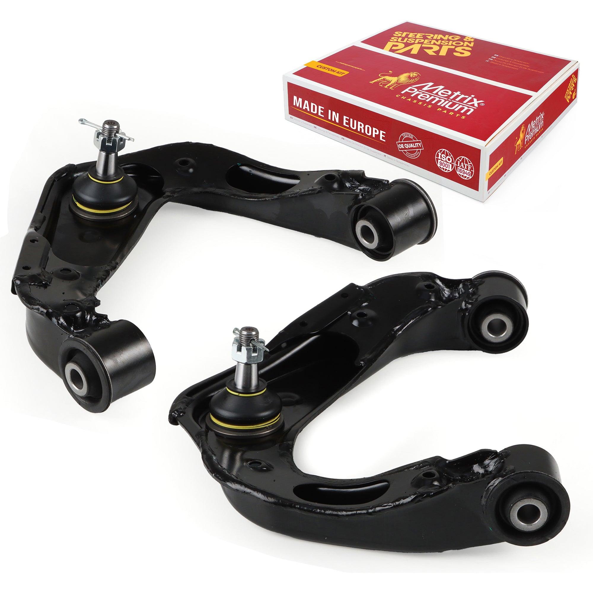 Metrix Premium Chassis Parts Front Left & Right Upper Control Arm and Ball Joint Assembly Kit 91358MT OEM fit auto parts