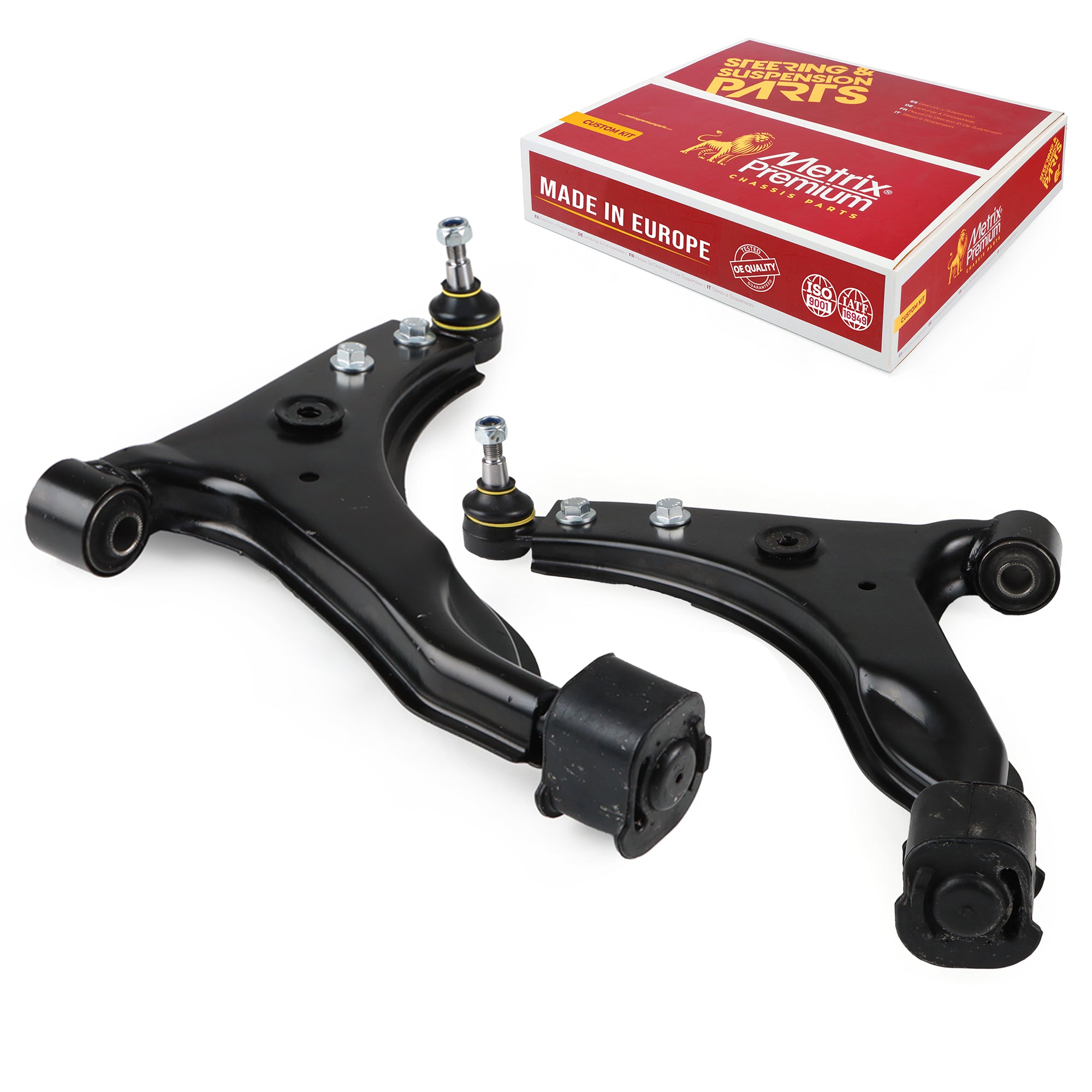 Metrix Premium Chassis Parts 2 PC Front Left & Right Lower Control Arm and Ball Joint Assembly Kit 91360MT OEM fit auto parts