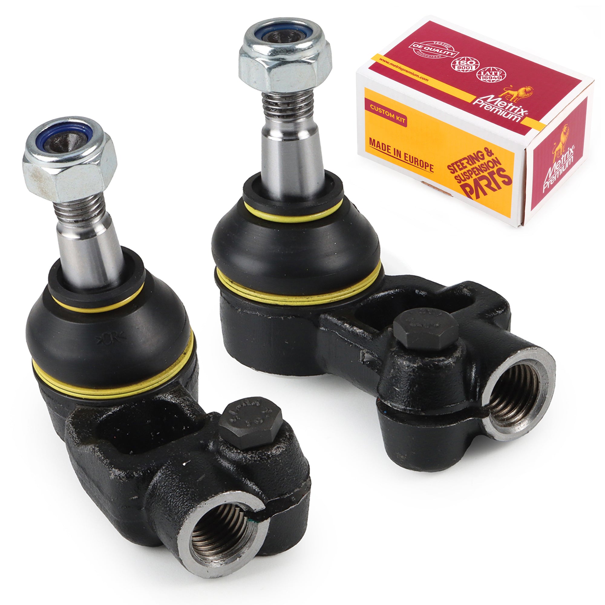 Metrix Premium Chassis Parts 2 PC Front Left & Right Outer Tie Rod End Kit 91372MT OEM fit auto parts