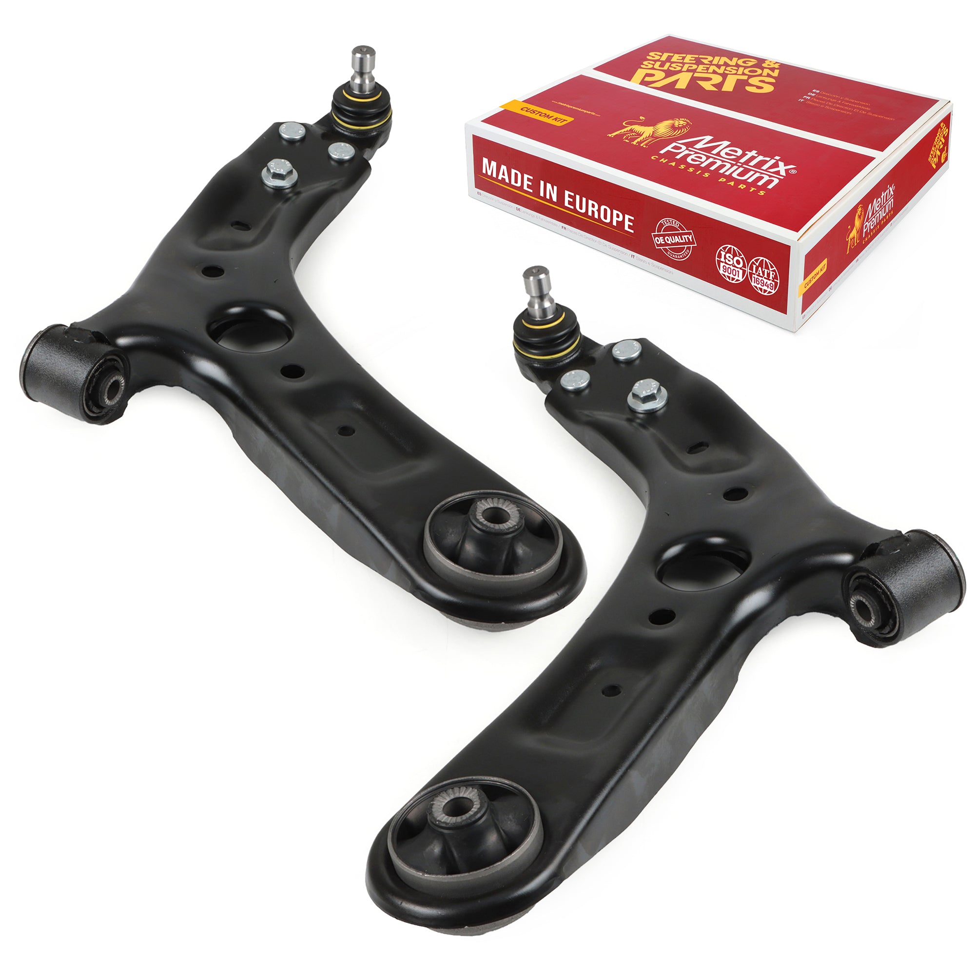 Metrix Premium Chassis Parts 2 PC Front Left & Right Lower Control Arm and Ball Joint Assembly Kit 91395MT OEM fit auto parts