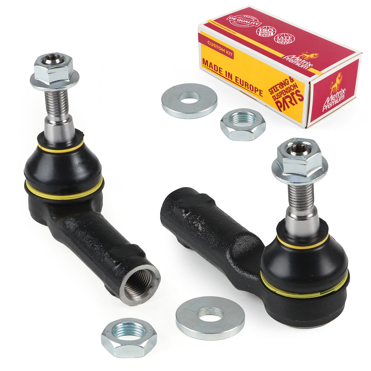 Metrix Premium Chassis Parts 2 PC Front Left & Right Outer Tie Rod End Kit 91396MT OEM fit auto parts