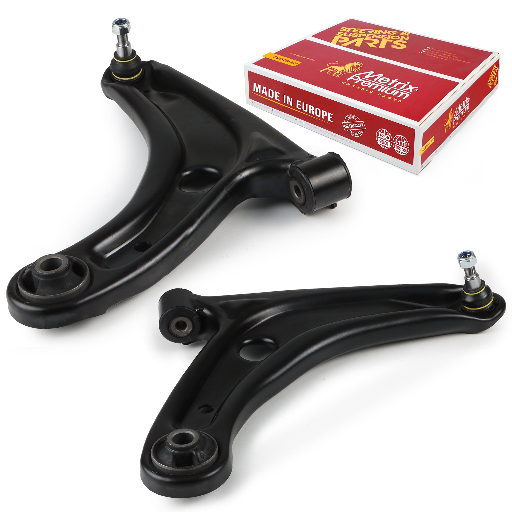 Metrix Premium Chassis Parts 2 PC Front Left & Right Lower Control Arm and Ball Joint Assembly Kit 91413MT OEM fit auto parts