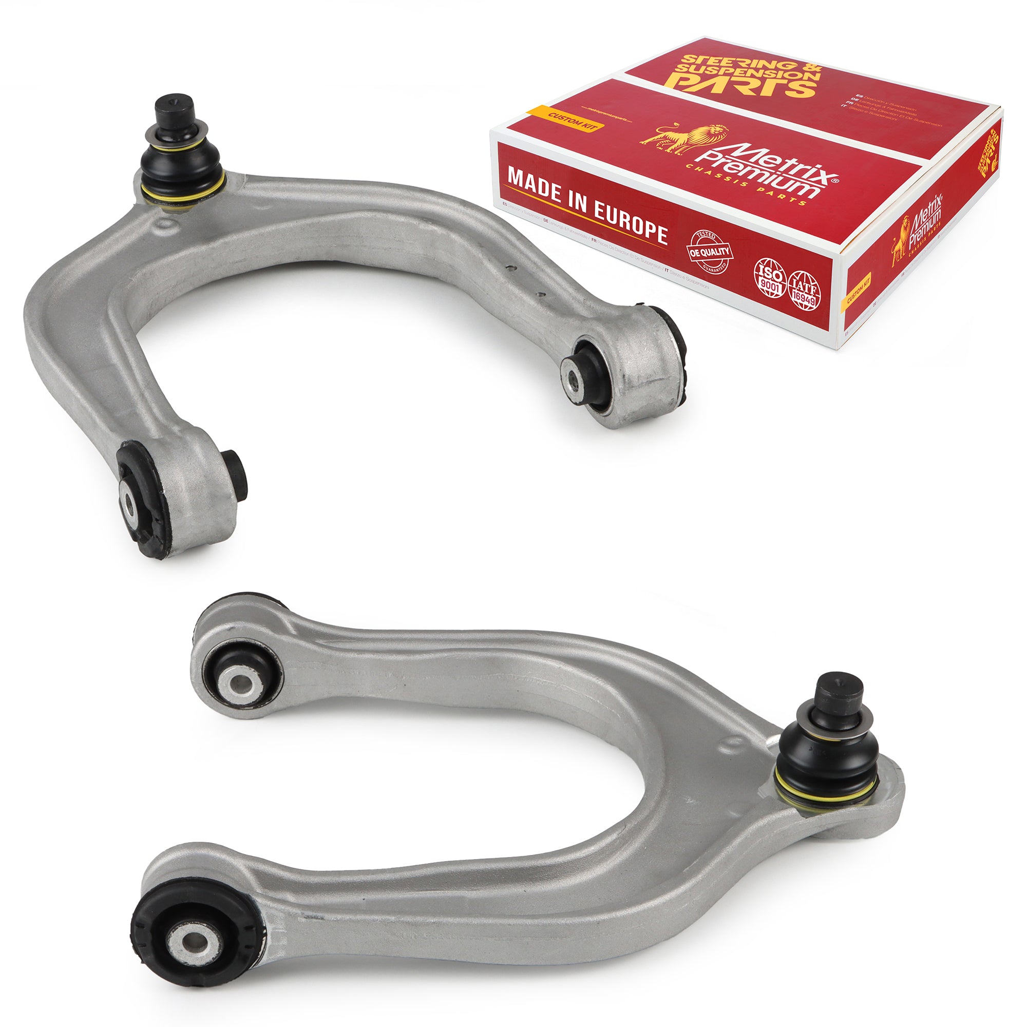 Metrix Premium Chassis Parts 2 PC Front Left & Right Upper Control Arm and Ball Joint Assembly Kit 91448MT OEM fit auto parts