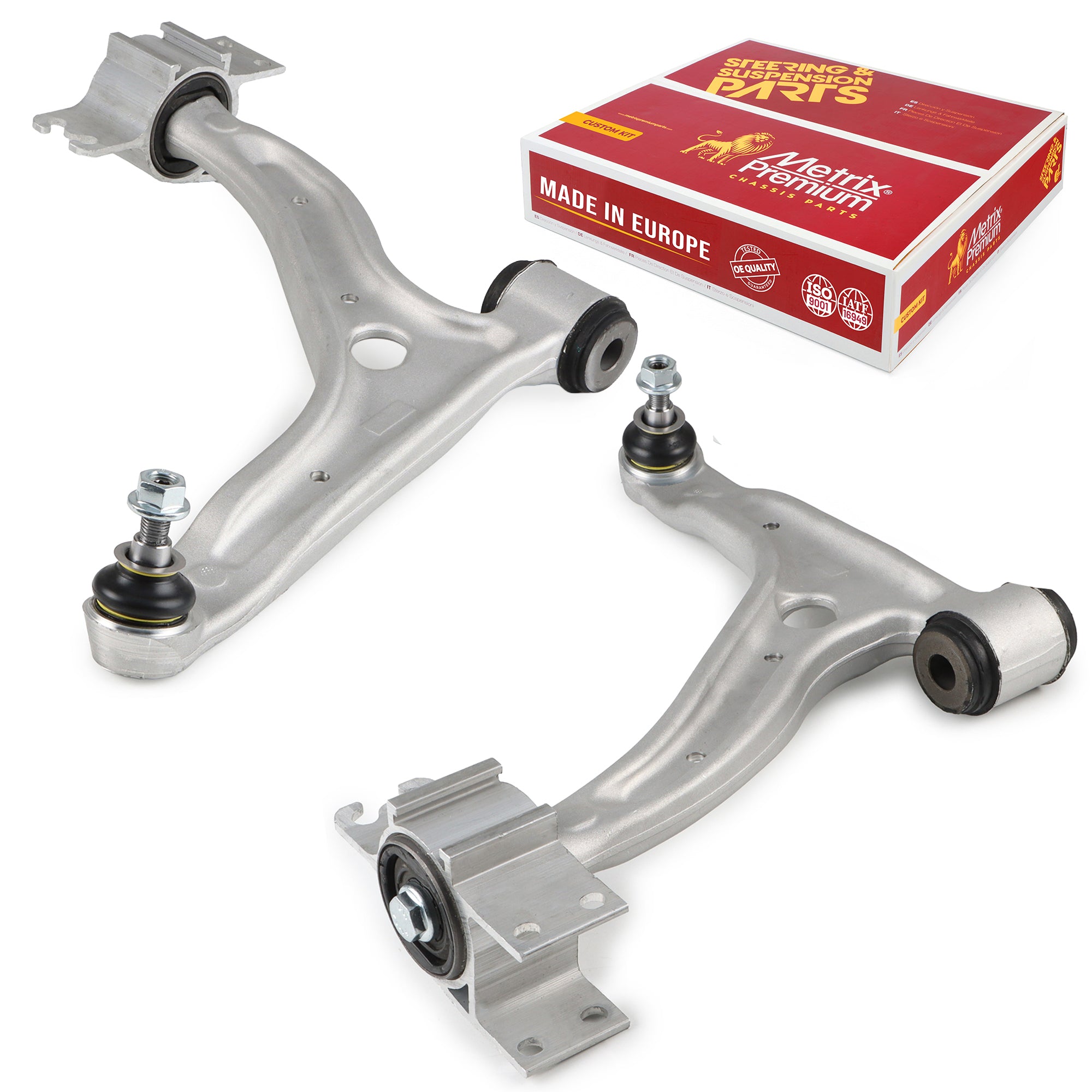 Metrix Premium Chassis Parts Front Left & Right Lower Control Arm and Ball Joint Assembly Kit 91456MT OEM fit auto parts