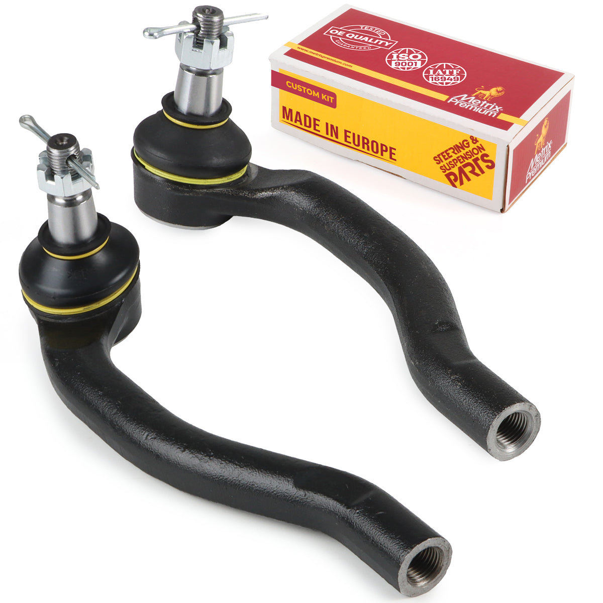 Metrix Premium Chassis Parts Front Left & Right Outer Tie Rod End Kit 91461MT OEM fit auto parts