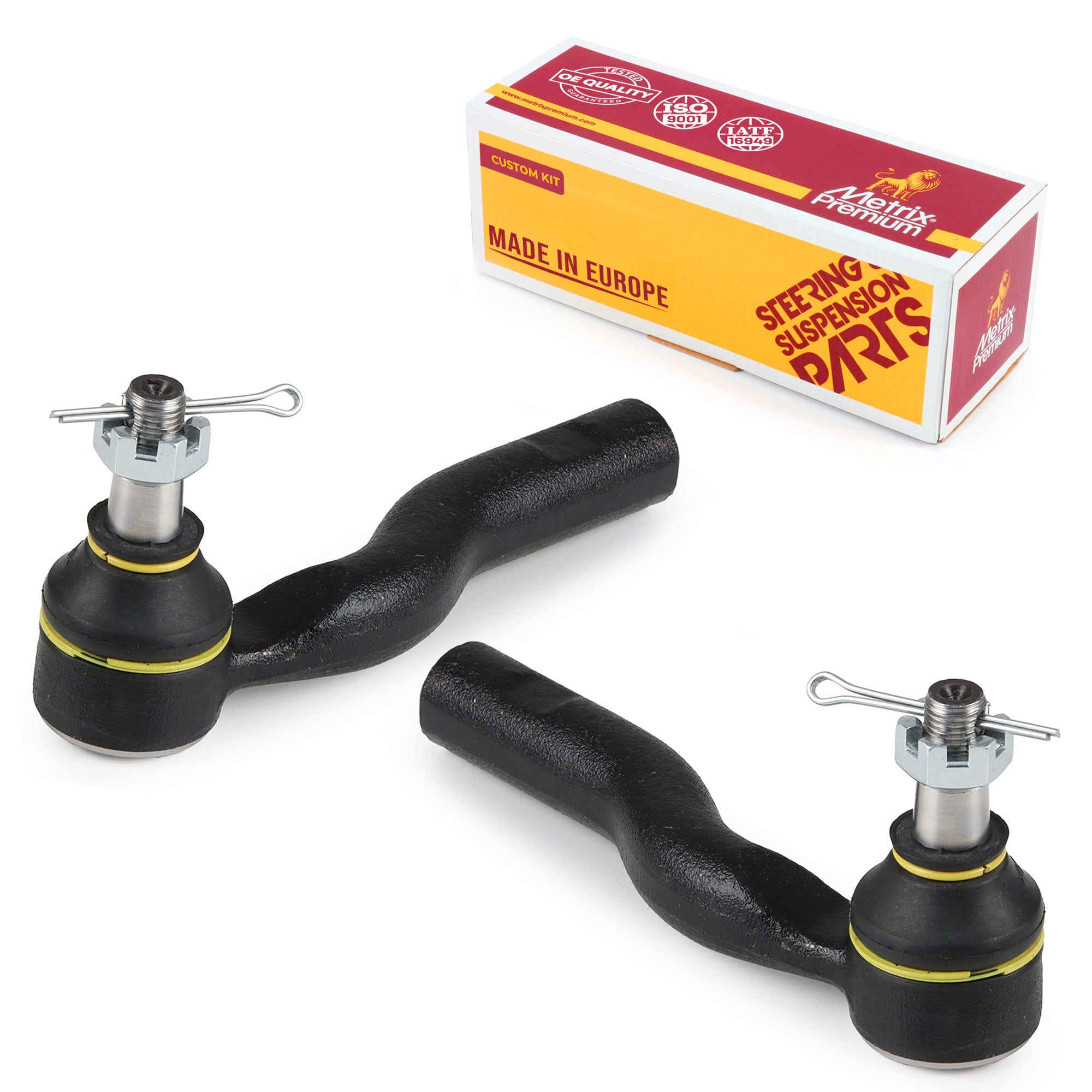 Metrix Premium Chassis Parts 2 PC Front Left & Right Outer Tie Rod End Kit 91474MT OEM fit auto parts