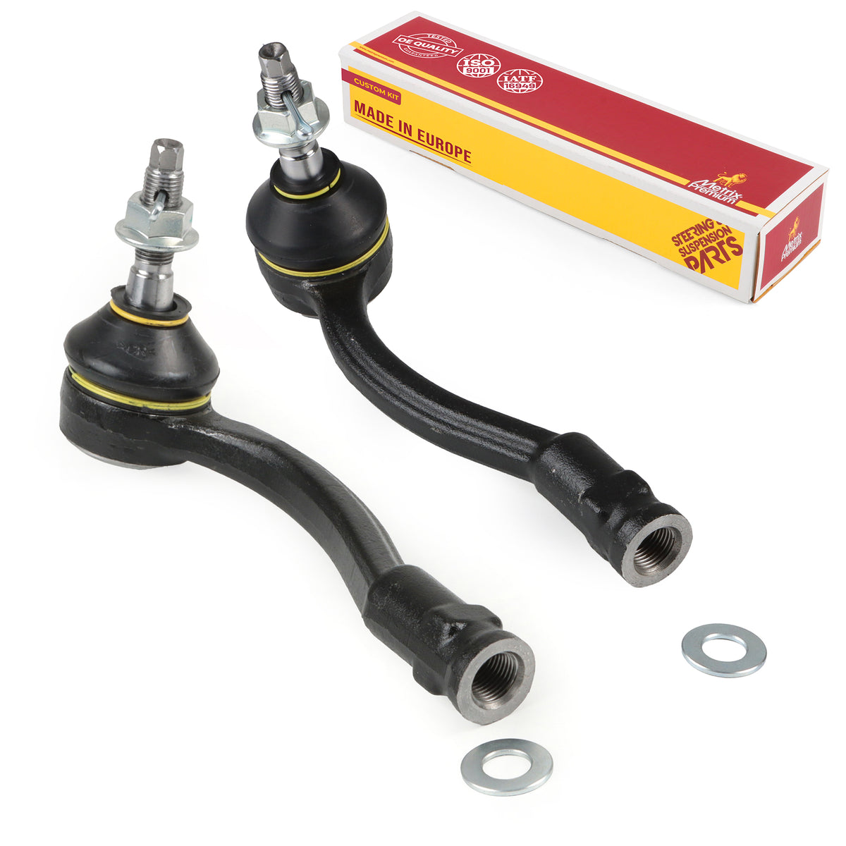 Metrix Premium Chassis Parts 2 PC Front Left & Right Outer Tie Rod End Kit 91502MT OEM fit auto parts