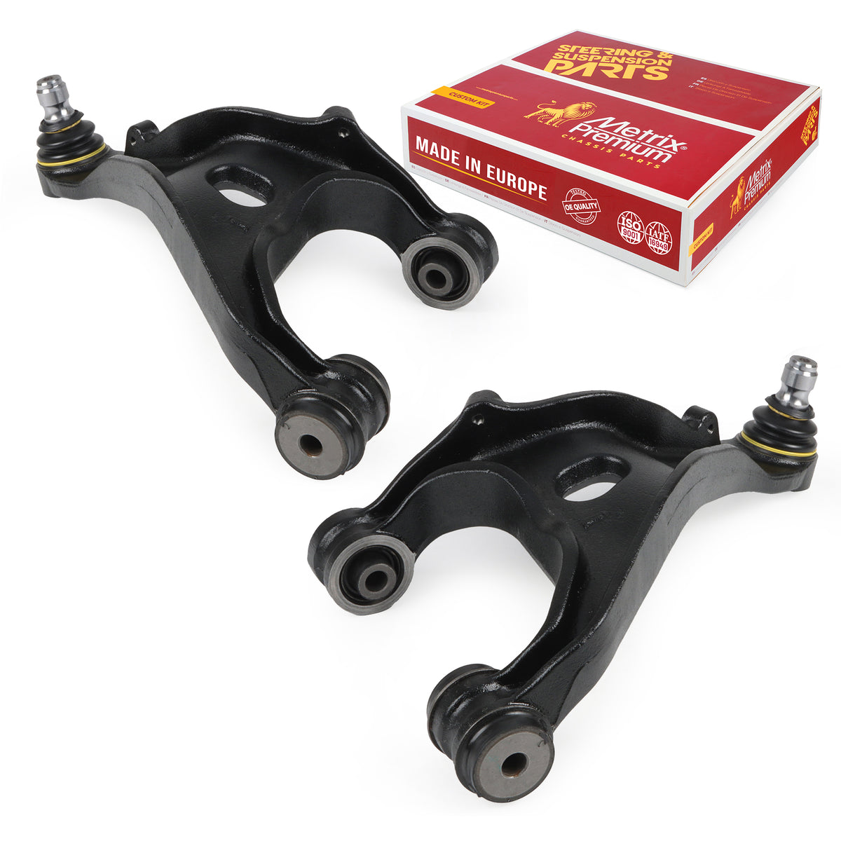 Metrix Premium Chassis Parts 2 PC Rear Left & Right Upper Control Arm and Ball Joint Assembly Kit 91532MT OEM fit auto parts
