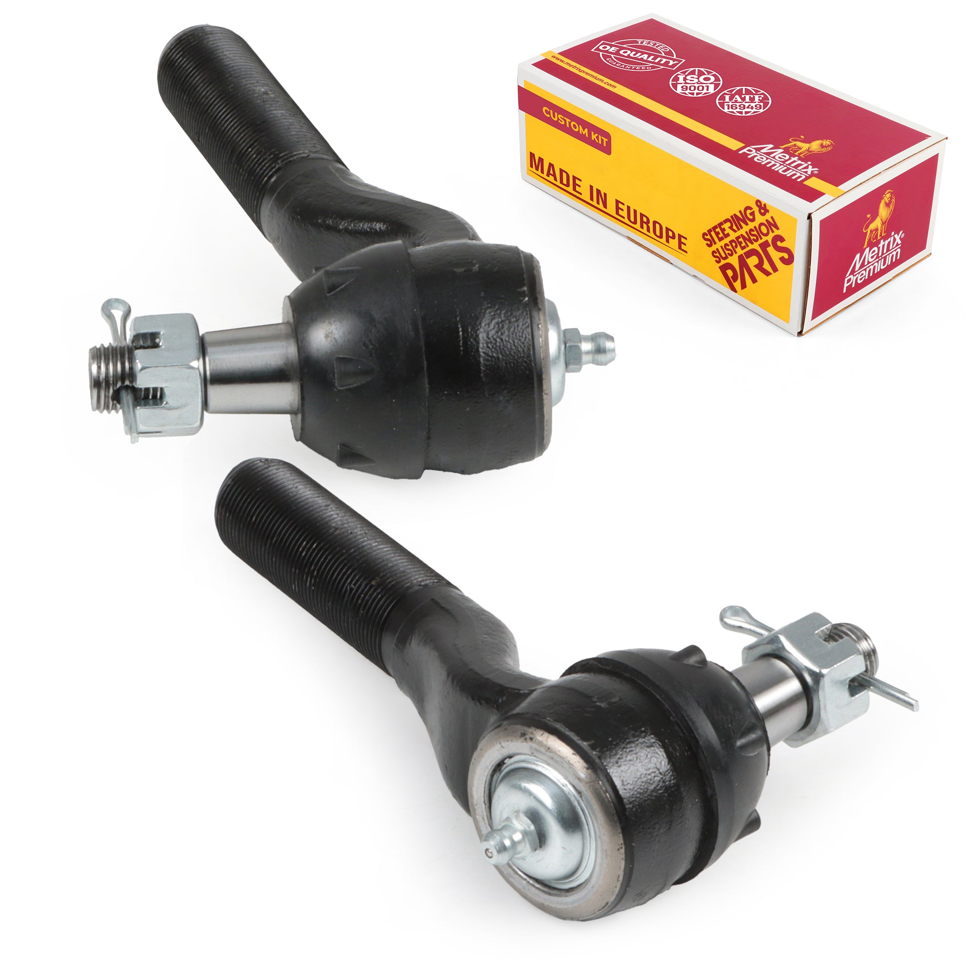 Metrix Premium Chassis Parts 2 PC Front Left & Right Outer Tie Rod End Kit 91538MT OEM fit auto parts