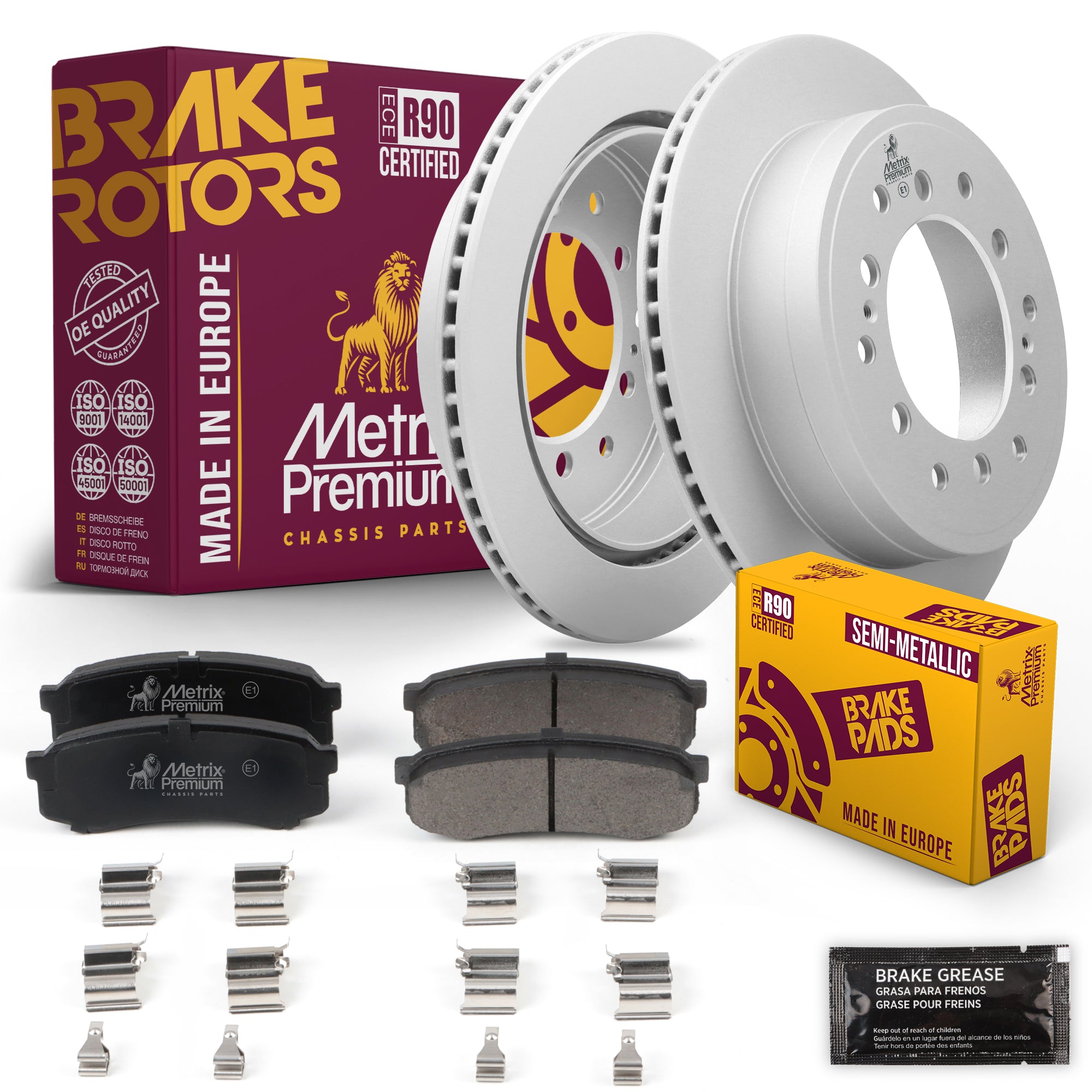 Metrix Premium Chassis Parts Rear Brake Kit 91569MT OEM fit auto parts
