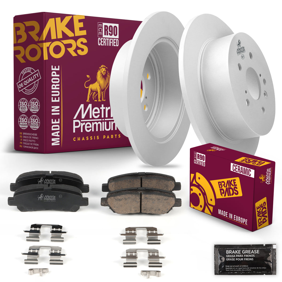 Metrix Premium Chassis Parts Rear Brake Kit 91571MT OEM fit auto parts