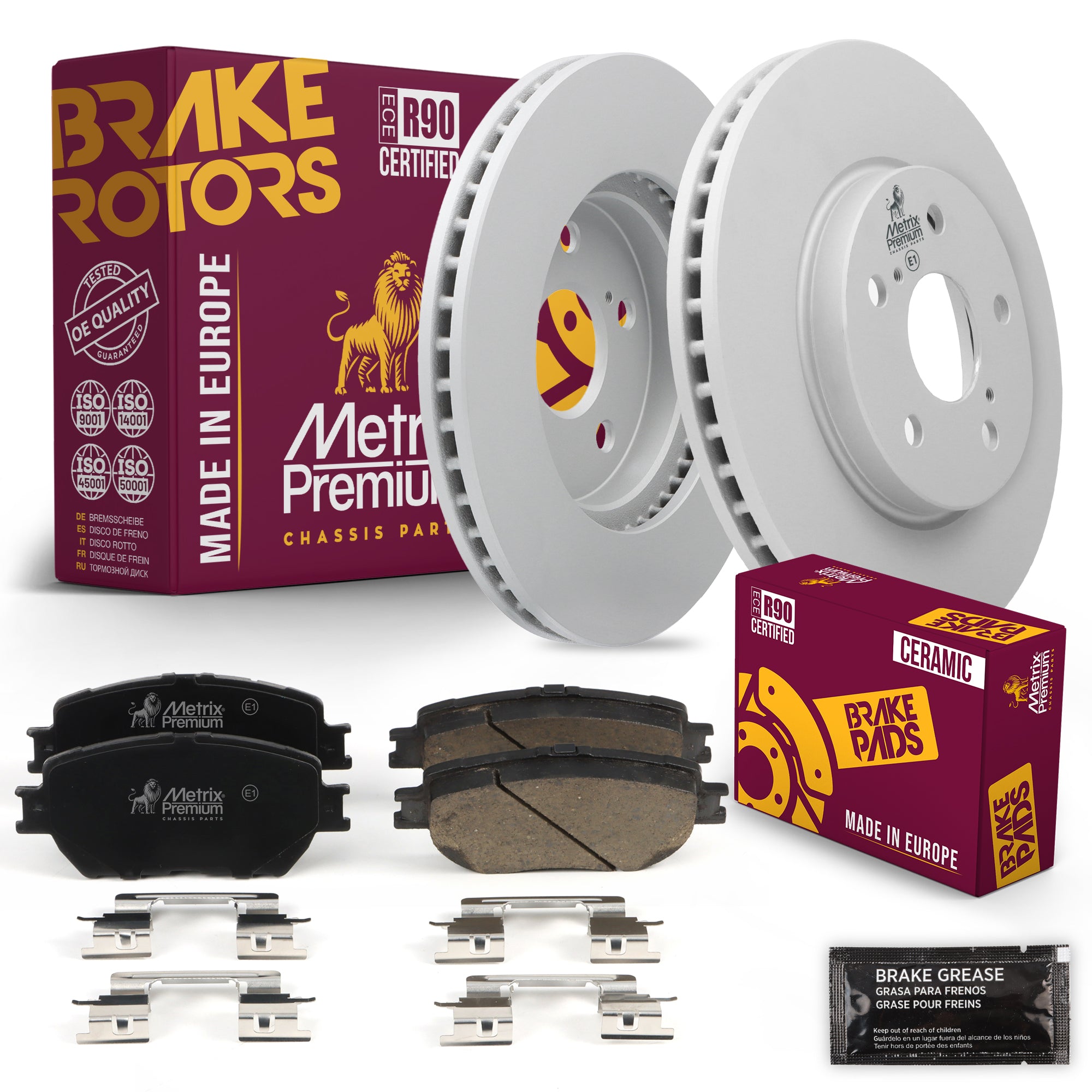 Metrix Premium Chassis Parts Front Brake Kit 91573MT OEM fit auto parts