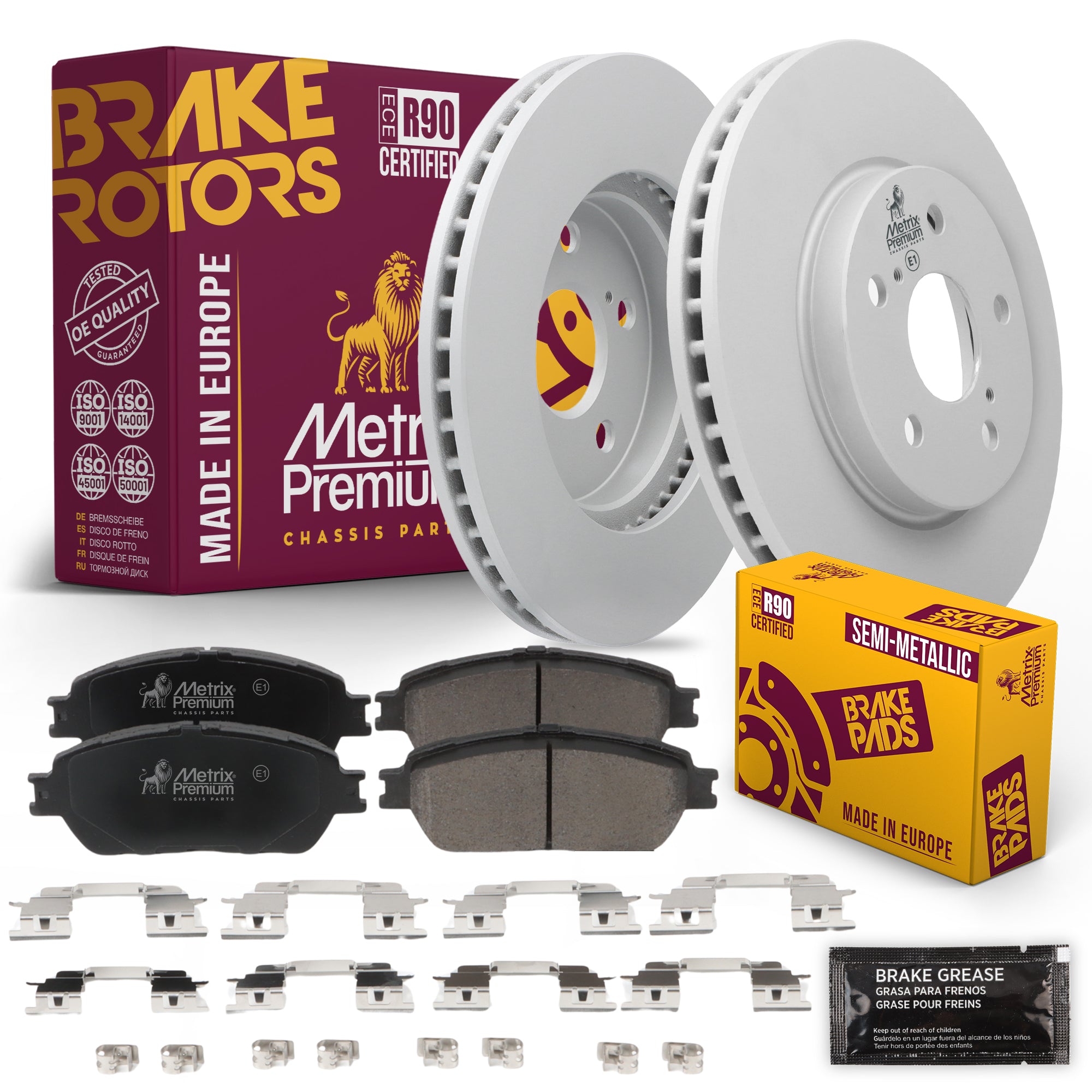 Metrix Premium Chassis Parts Front Brake Kit 91574MT OEM fit auto parts