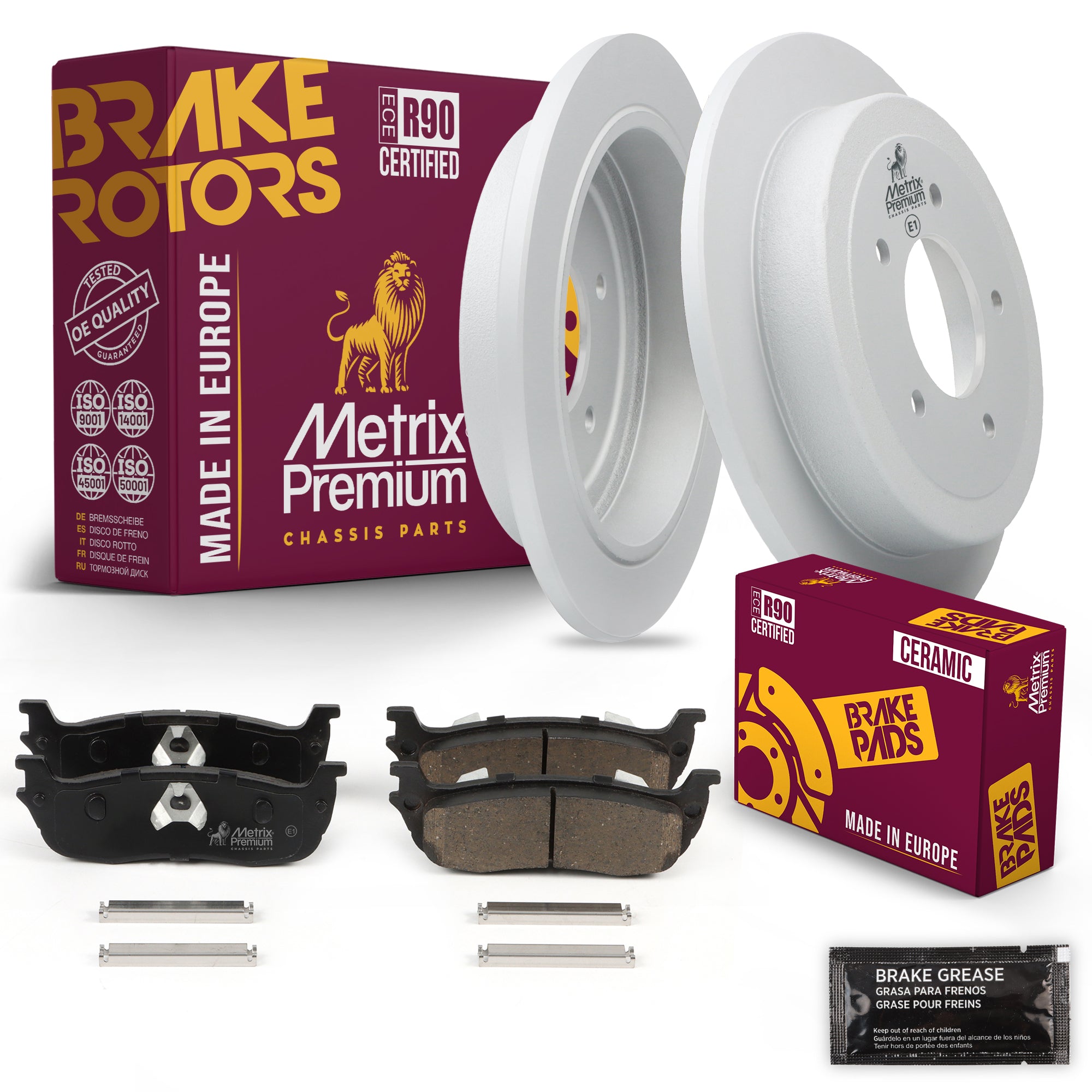 Metrix Premium Chassis Parts Rear Brake Kit 91576MT OEM fit auto parts