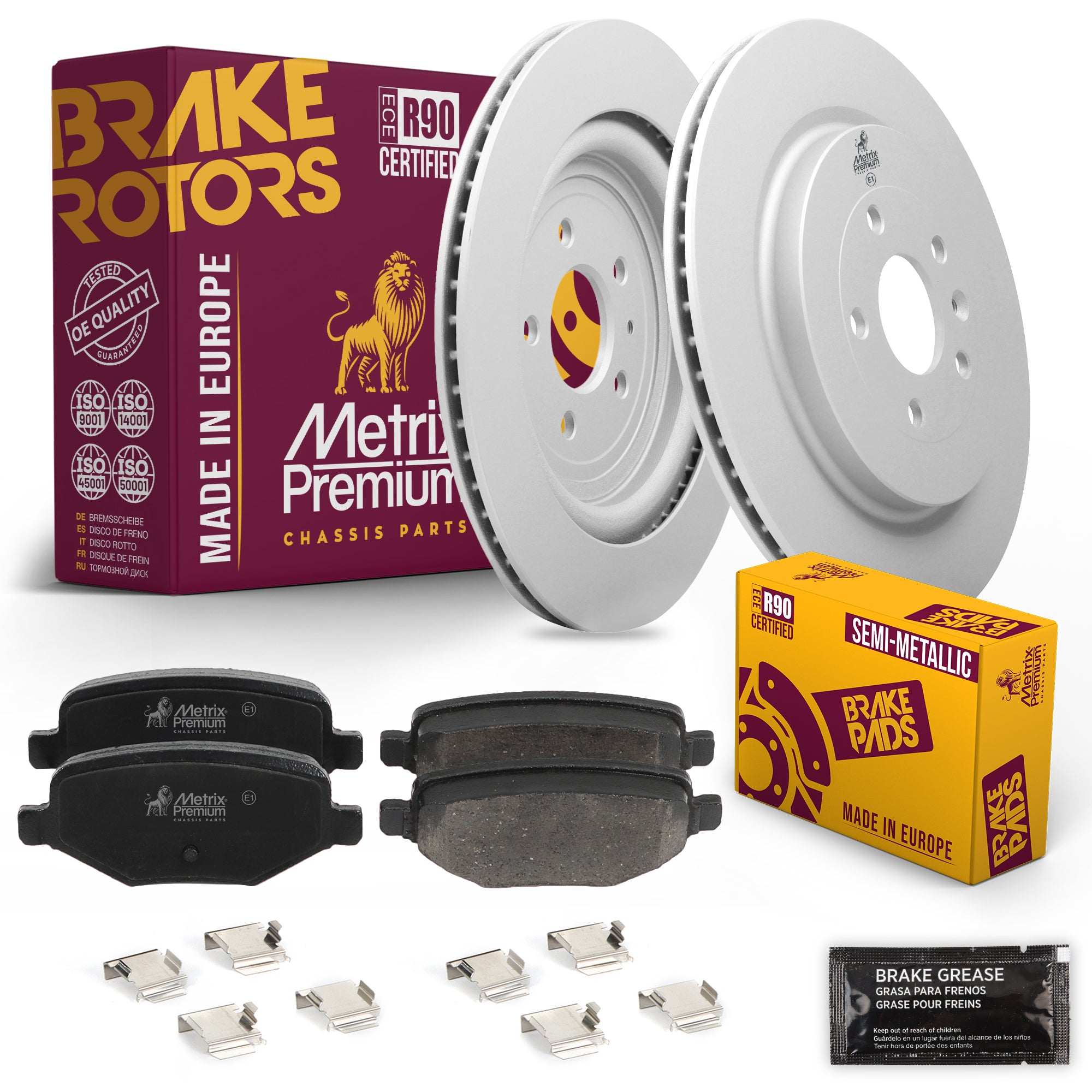 Metrix Premium Chassis Parts Rear Brake Kit 91580MT OEM fit auto parts
