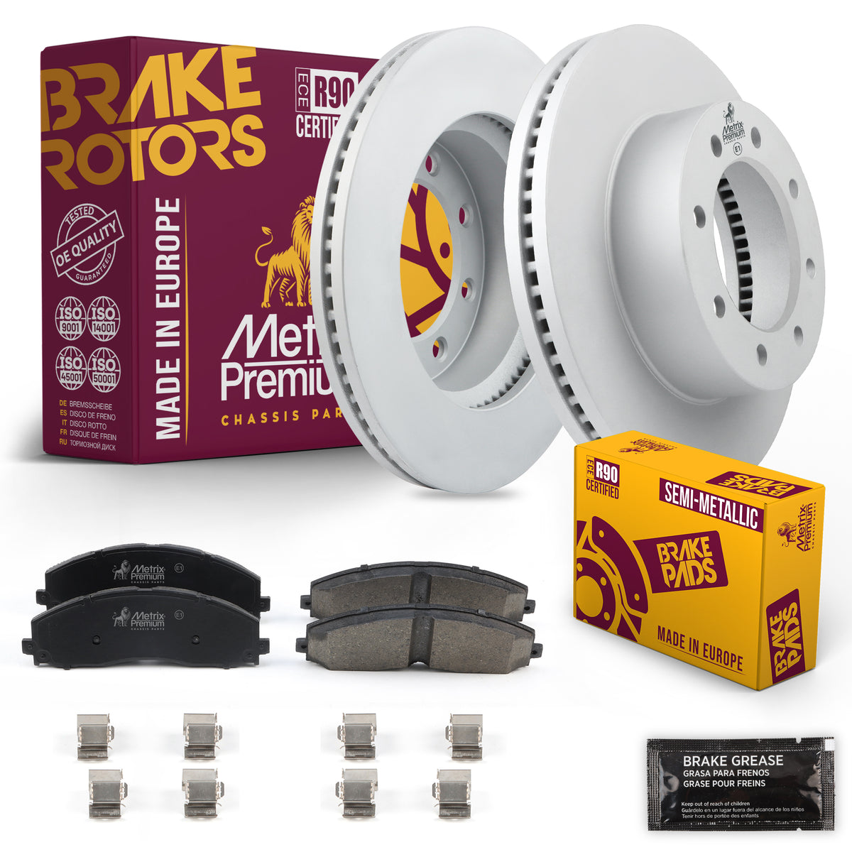 Metrix Premium Chassis Parts Front Brake Kit 91586MT OEM fit auto parts