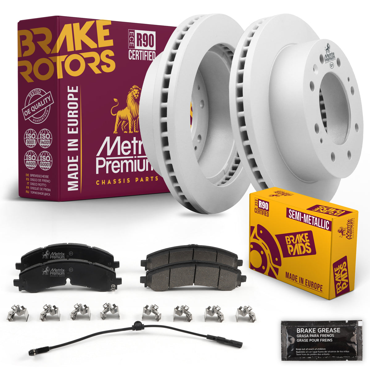 Metrix Premium Chassis Parts Front Brake Kit 91588MT OEM fit auto parts