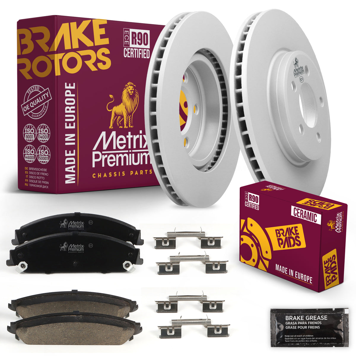 Metrix Premium Chassis Parts Front Brake Kit 91591MT OEM fit auto parts