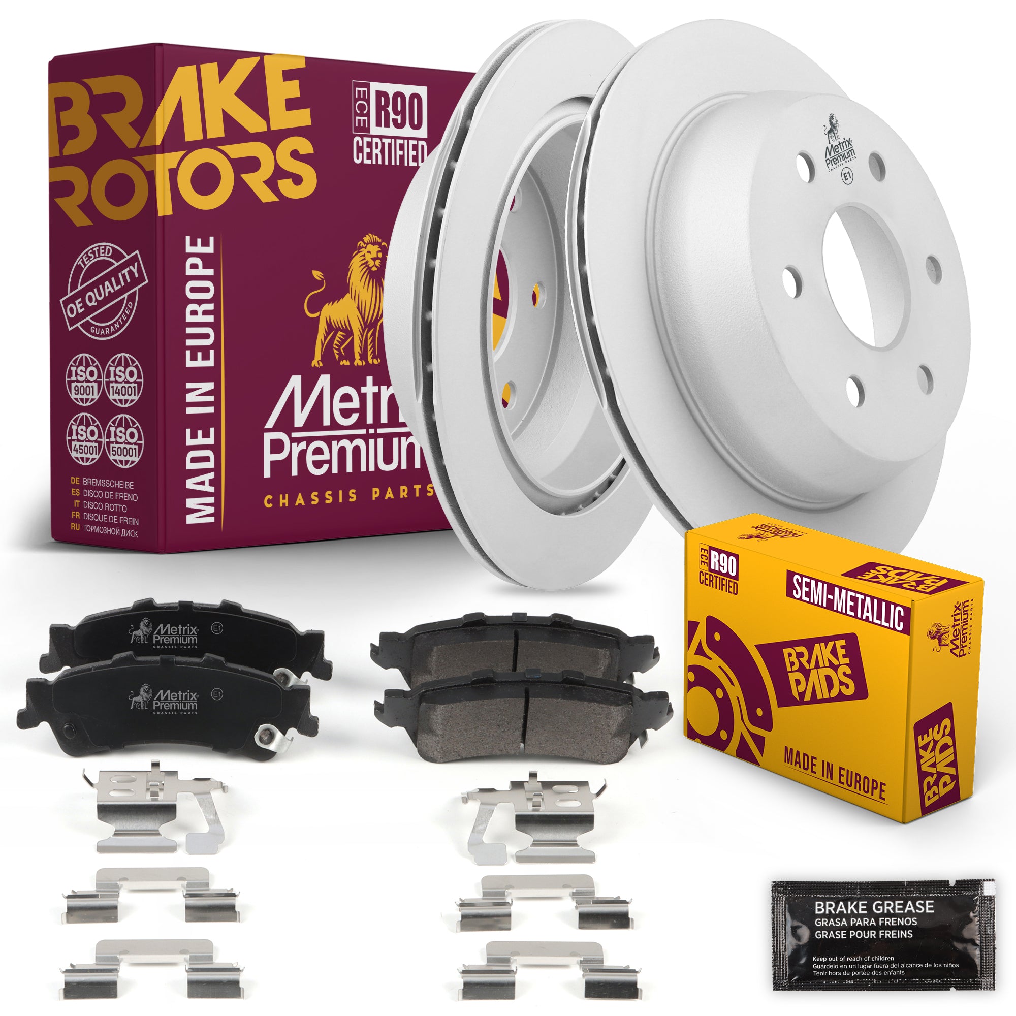 Metrix Premium Chassis Parts Rear Brake Kit 91594MT OEM fit auto parts