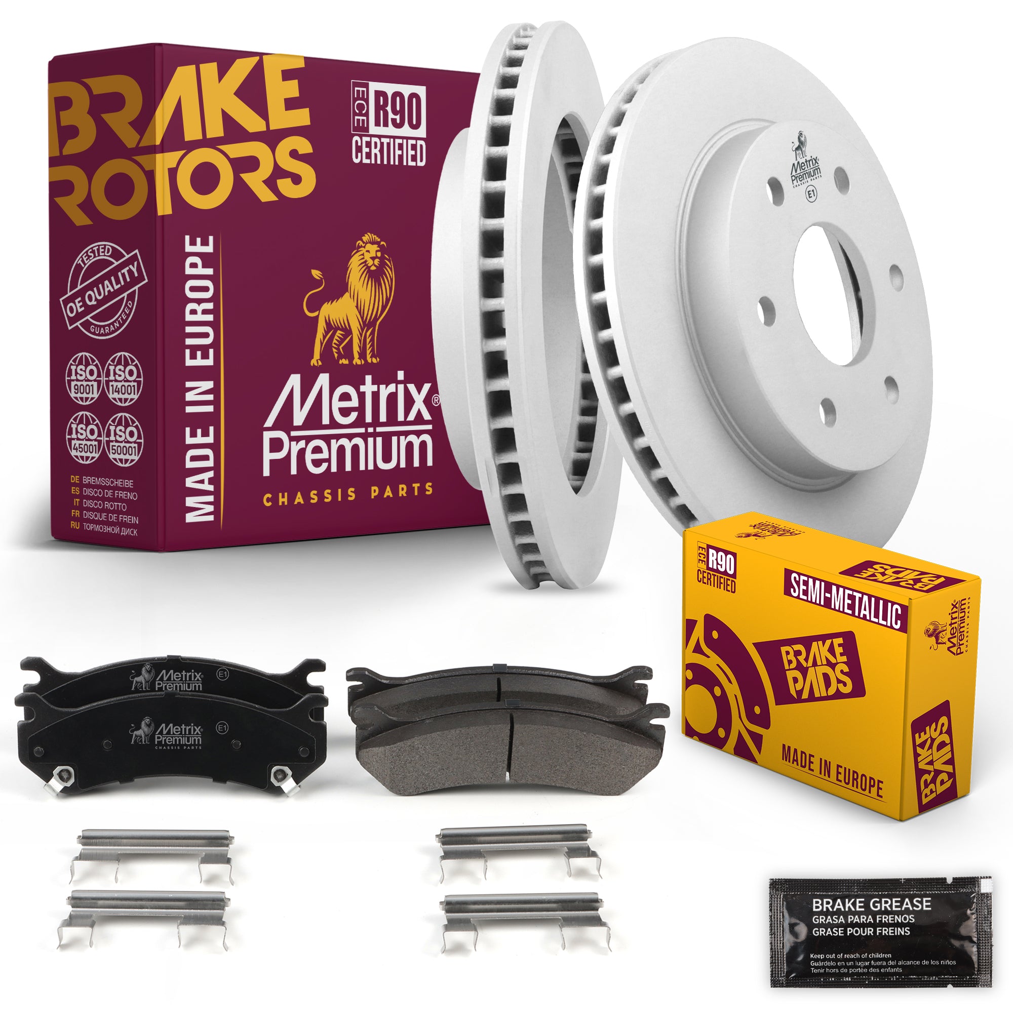 Metrix Premium Chassis Parts Front Brake Kit 91599MT OEM fit auto parts