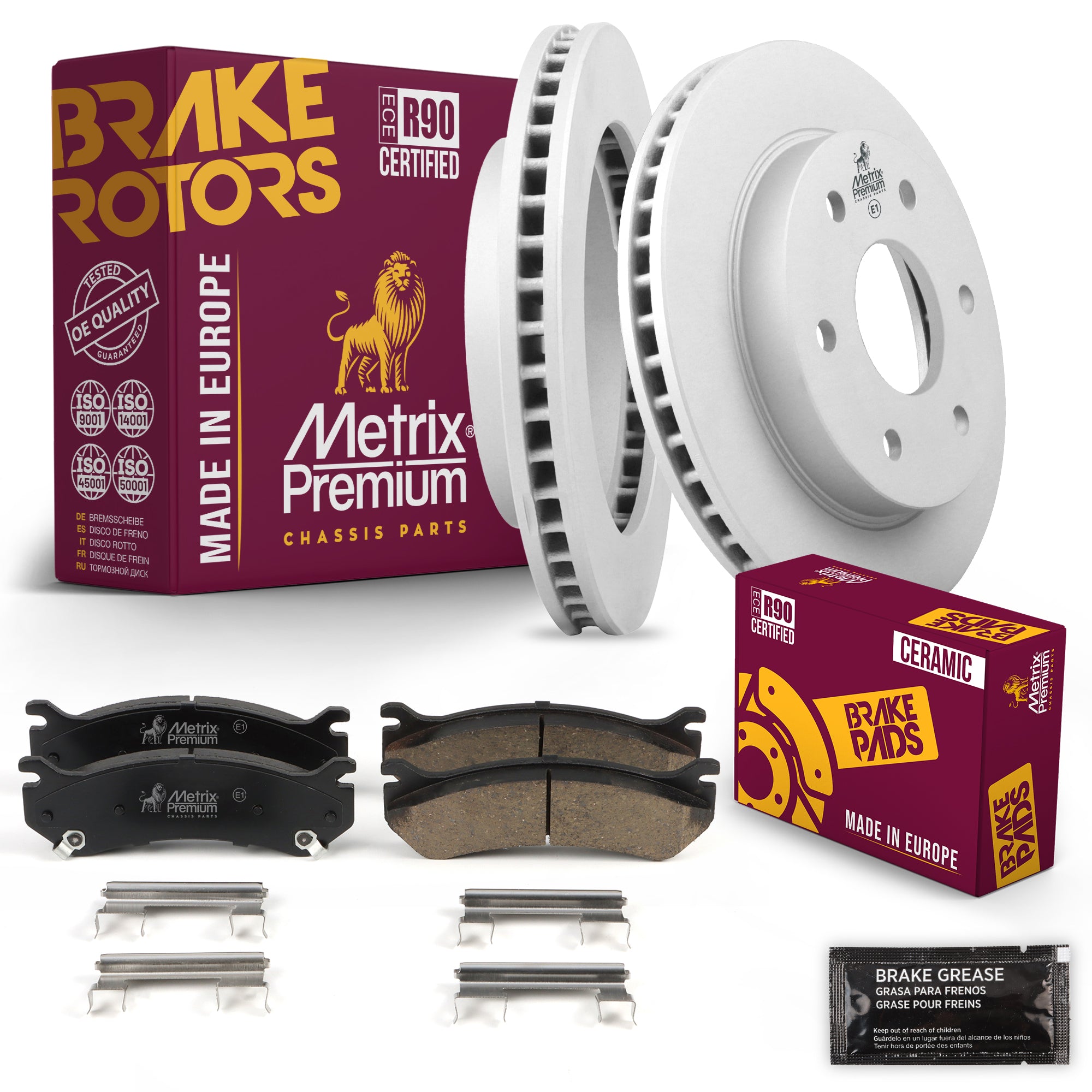 Metrix Premium Chassis Parts Front Brake Kit 91600MT OEM fit auto parts