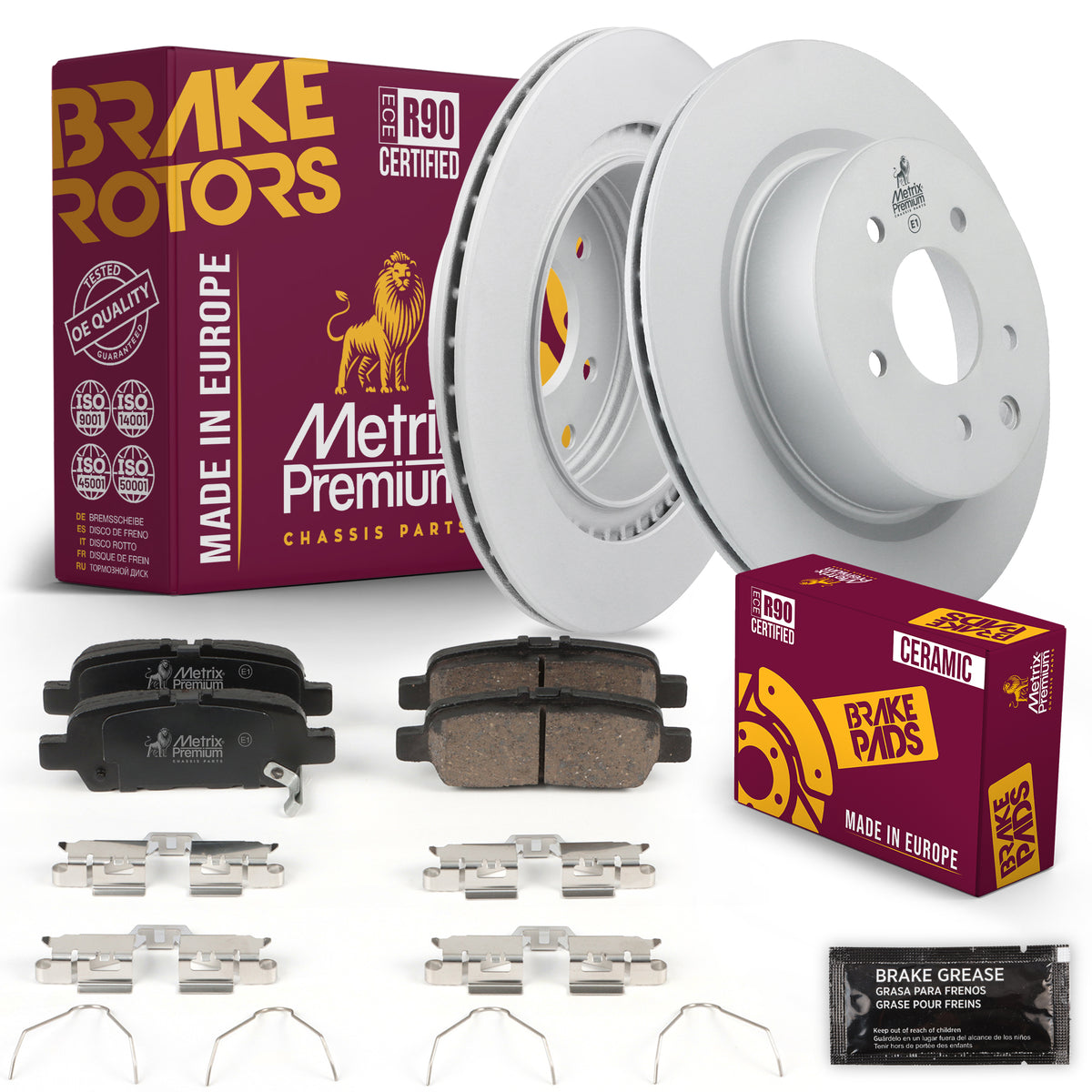 Metrix Premium Chassis Parts Rear Brake Kit 91601MT OEM fit auto parts