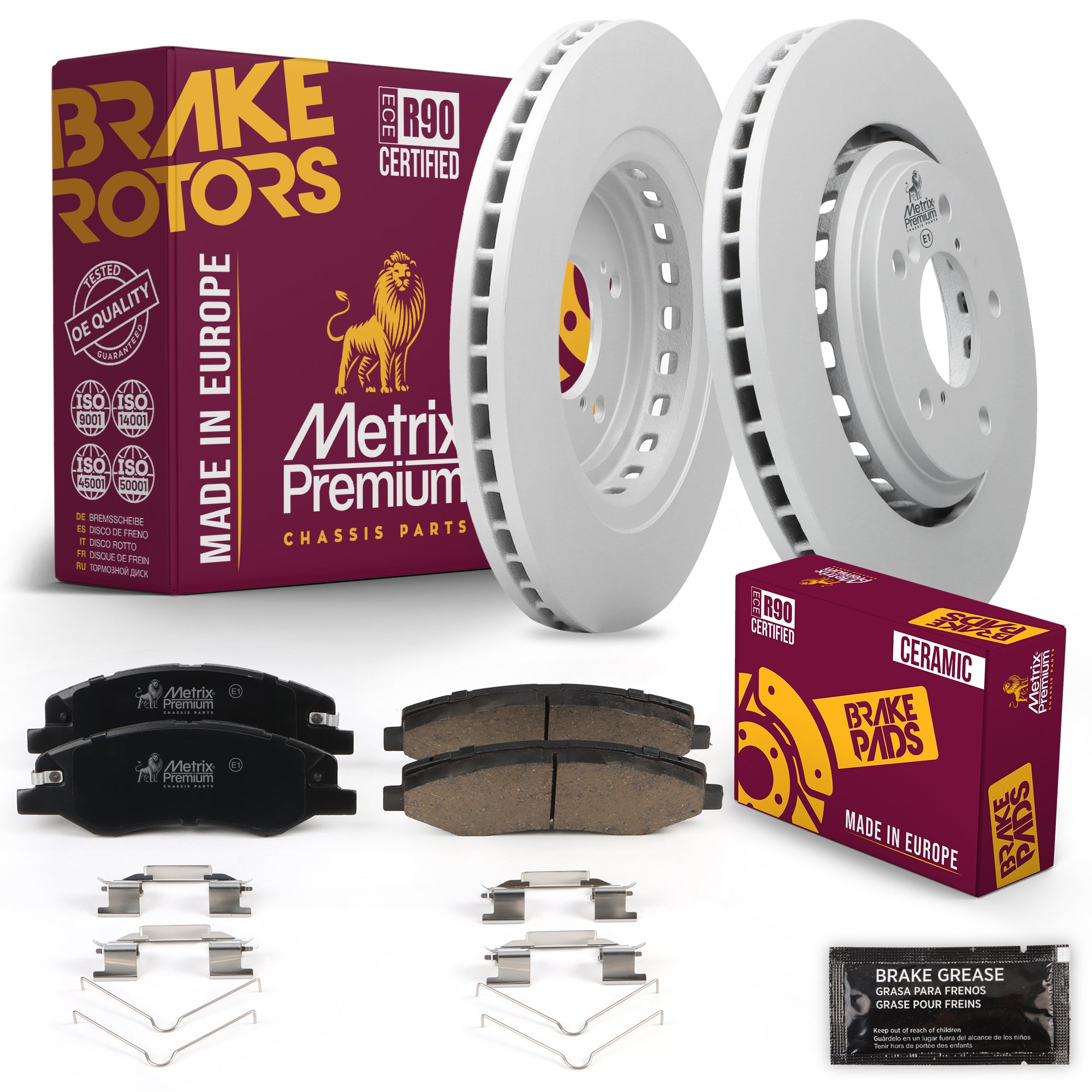 Metrix Premium Chassis Parts Front Brake Kit 91603MT OEM fit auto parts