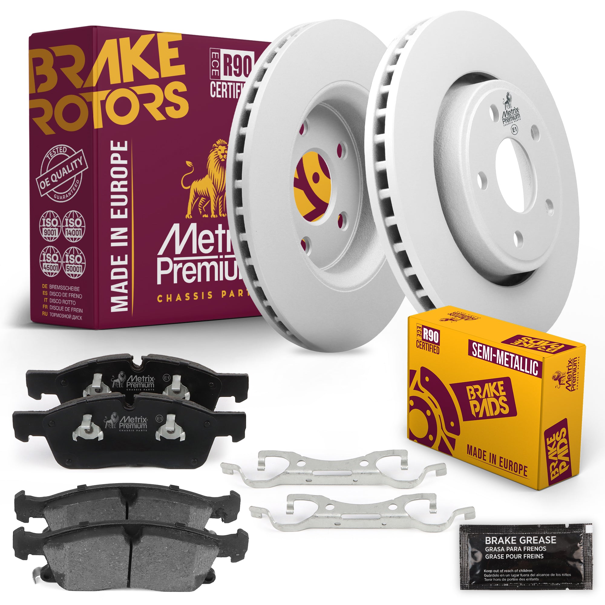 Metrix Premium Chassis Parts Front Brake Kit 91604MT OEM fit auto parts