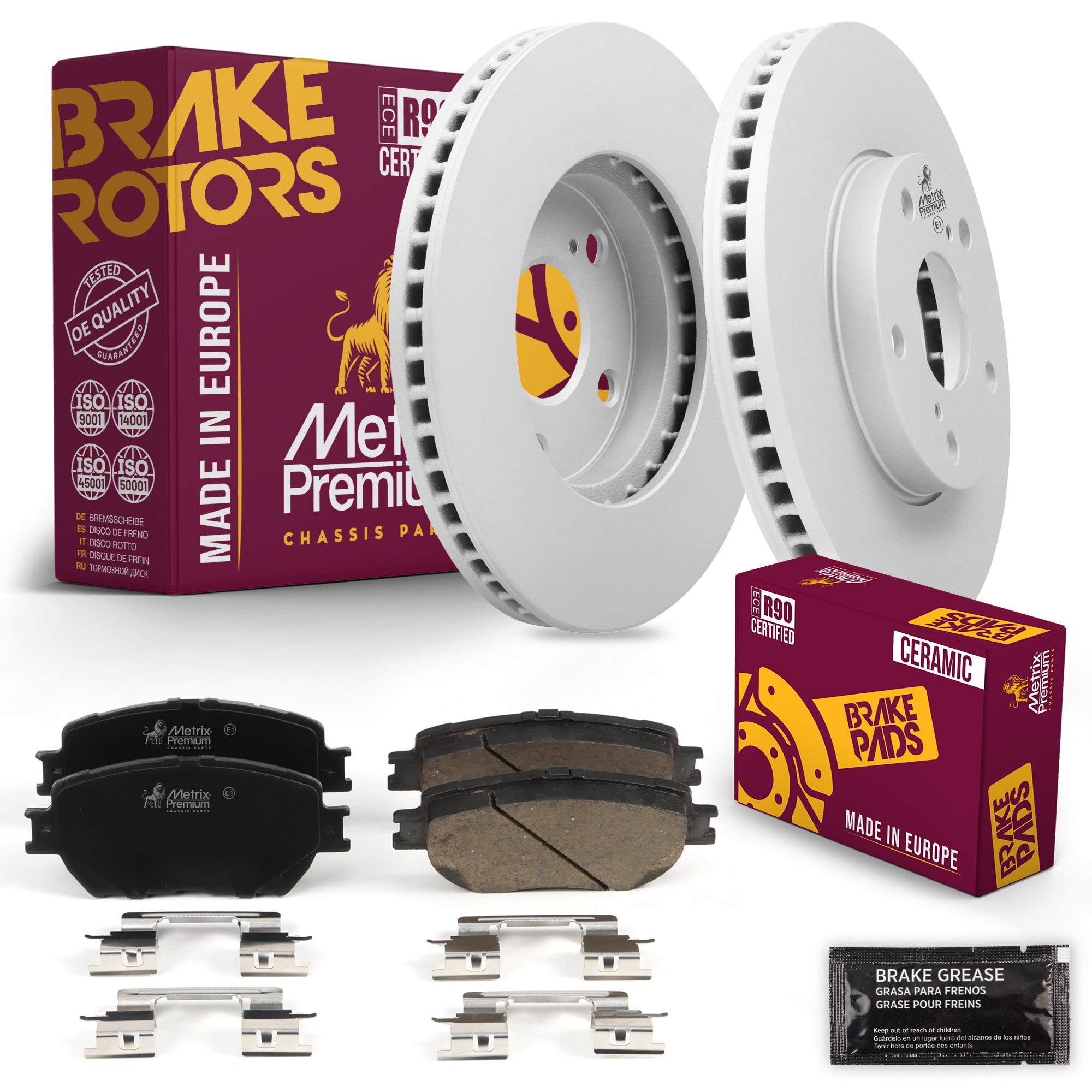 Metrix Premium Chassis Parts Front Brake Kit 91609MT OEM fit auto parts