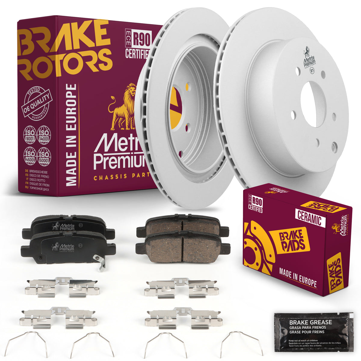 Metrix Premium Chassis Parts Rear Brake Kit 91611MT OEM fit auto parts