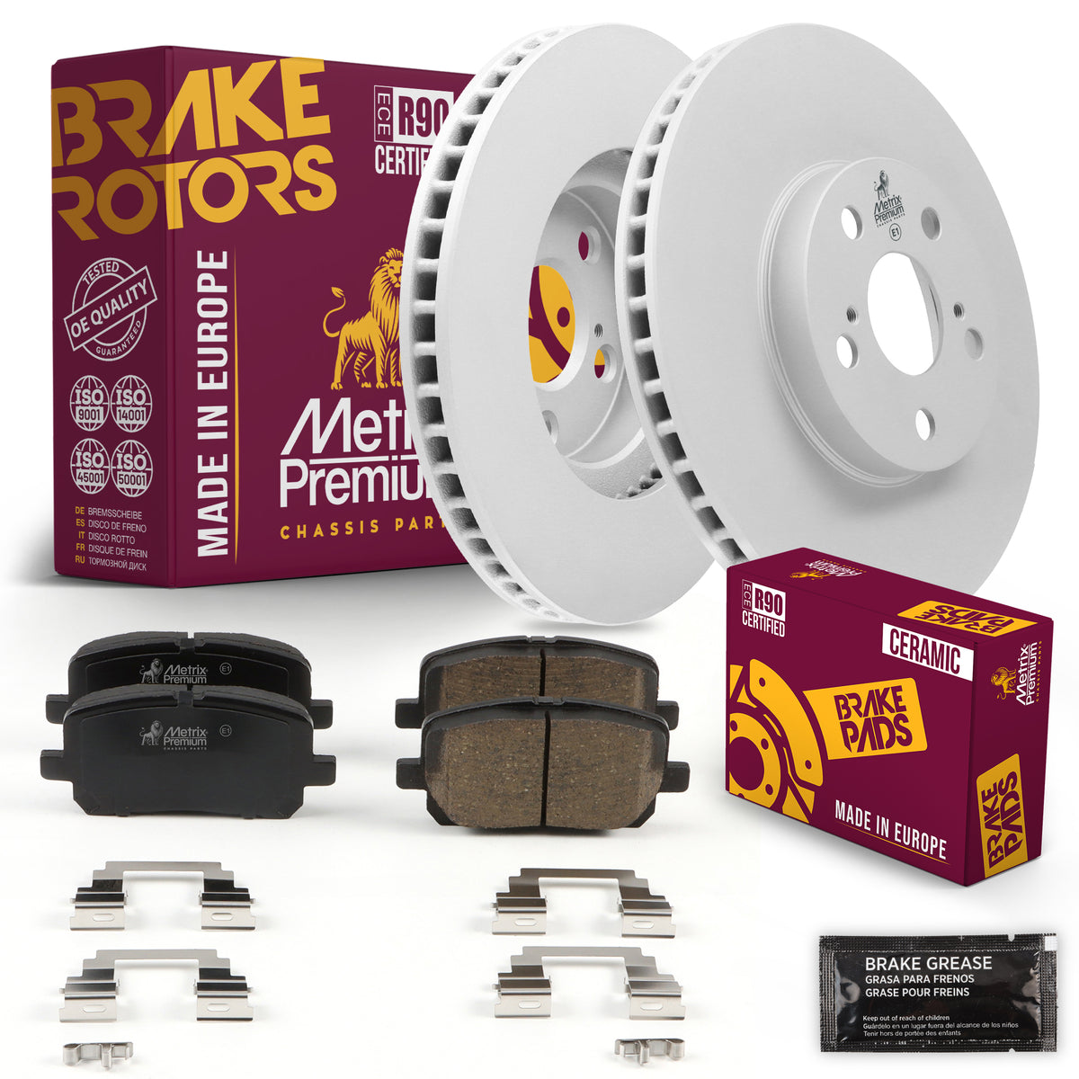 Metrix Premium Chassis Parts Front Brake Kit 91613MT OEM fit auto parts