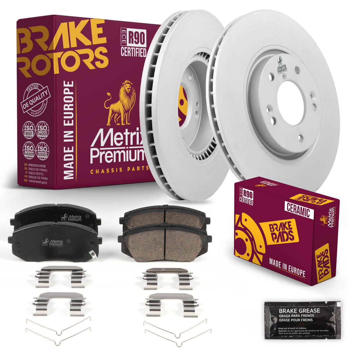 Metrix Premium Chassis Parts Front Brake Kit 91620MT OEM fit auto parts