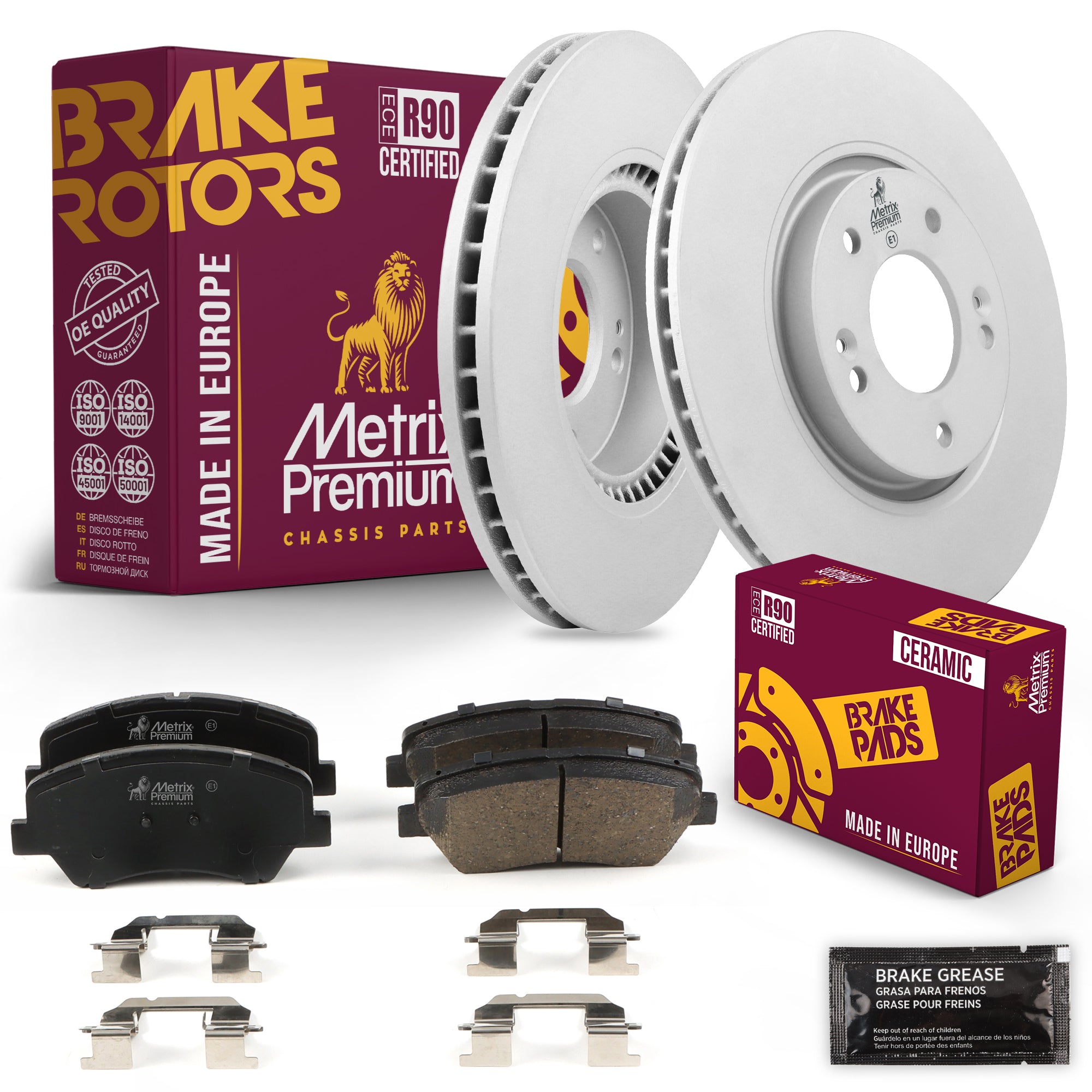 Metrix Premium Chassis Parts Front Brake Kit 91621MT OEM fit auto parts