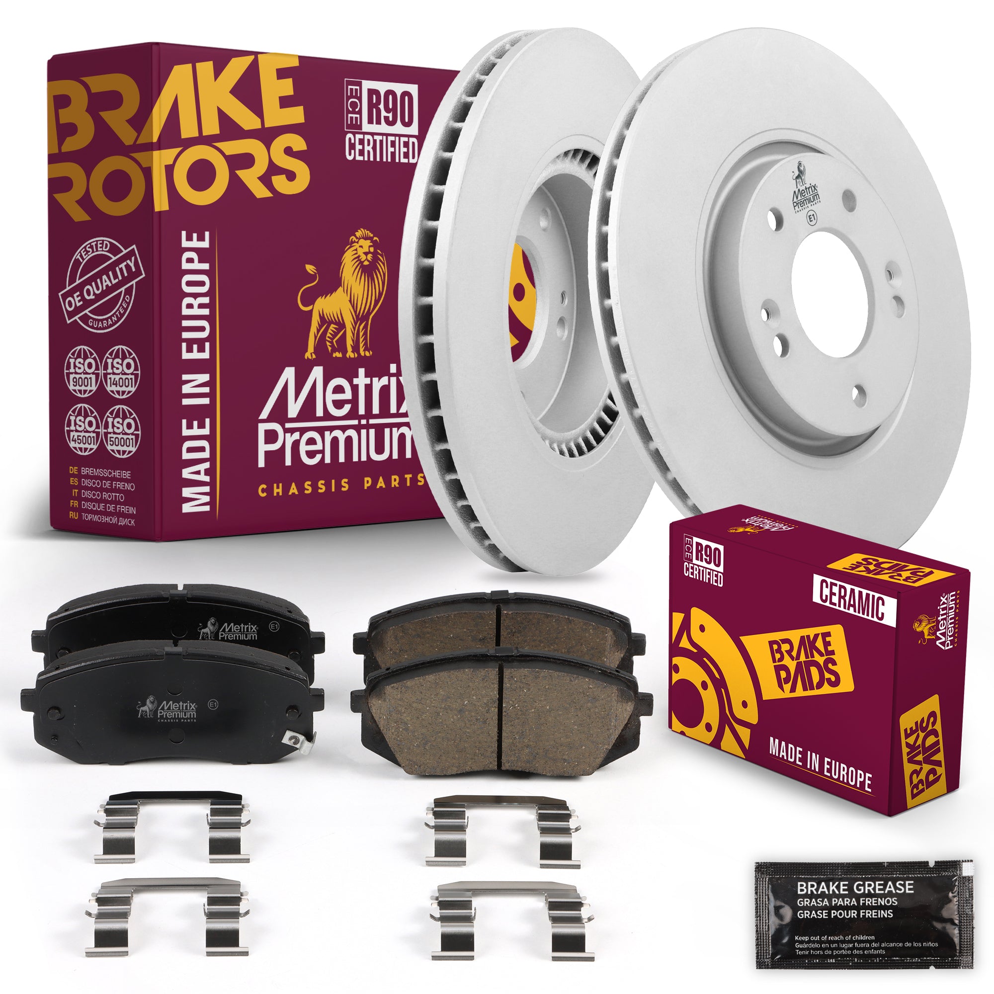 Metrix Premium Chassis Parts Front Brake Kit 91622MT OEM fit auto parts