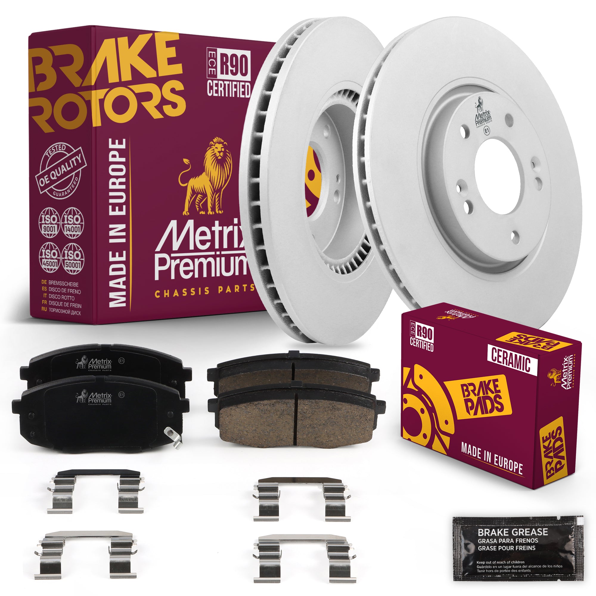 Metrix Premium Chassis Parts Front Brake Kit 91623MT OEM fit auto parts