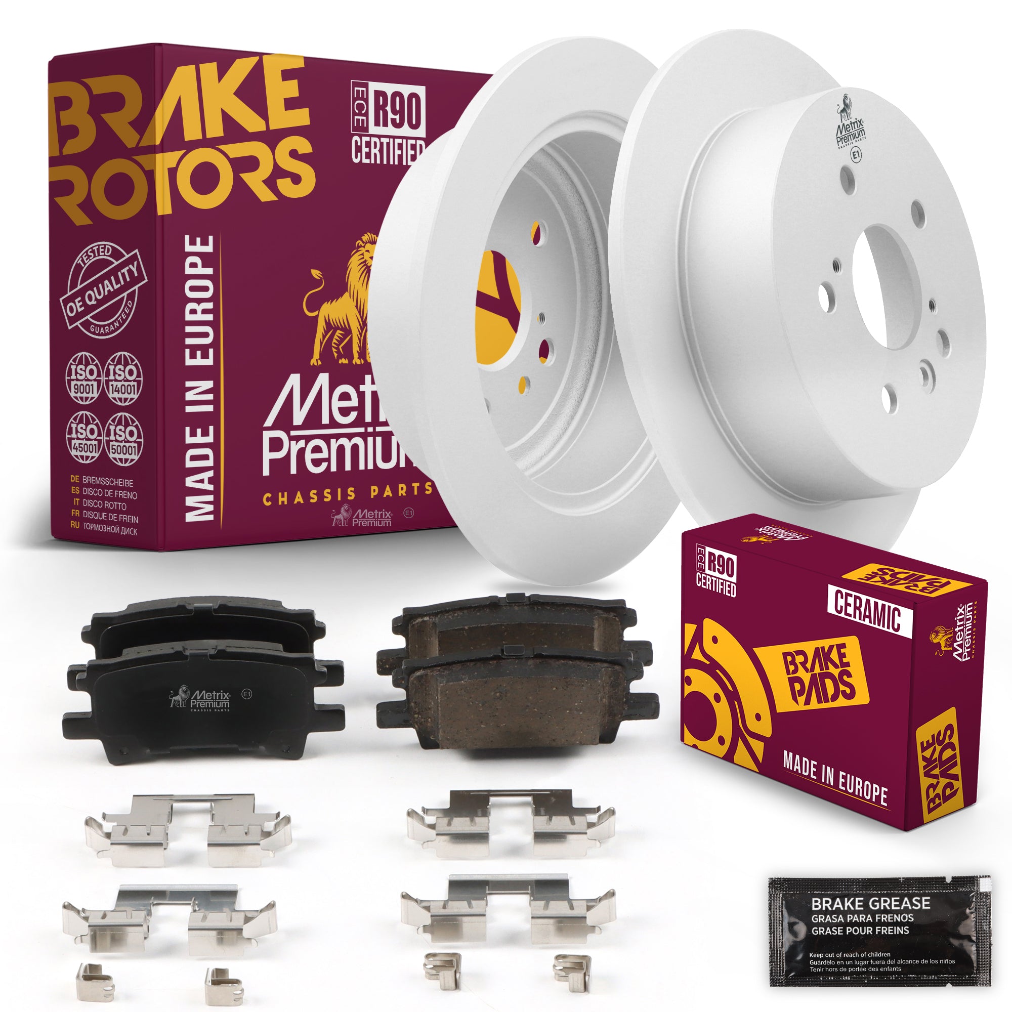 Metrix Premium Chassis Parts Rear Brake Kit 91626MT OEM fit auto parts