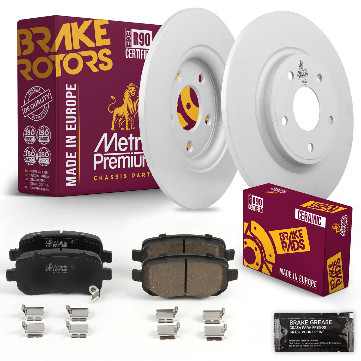 Metrix Premium Chassis Parts Rear Brake Kit 91627MT OEM fit auto parts