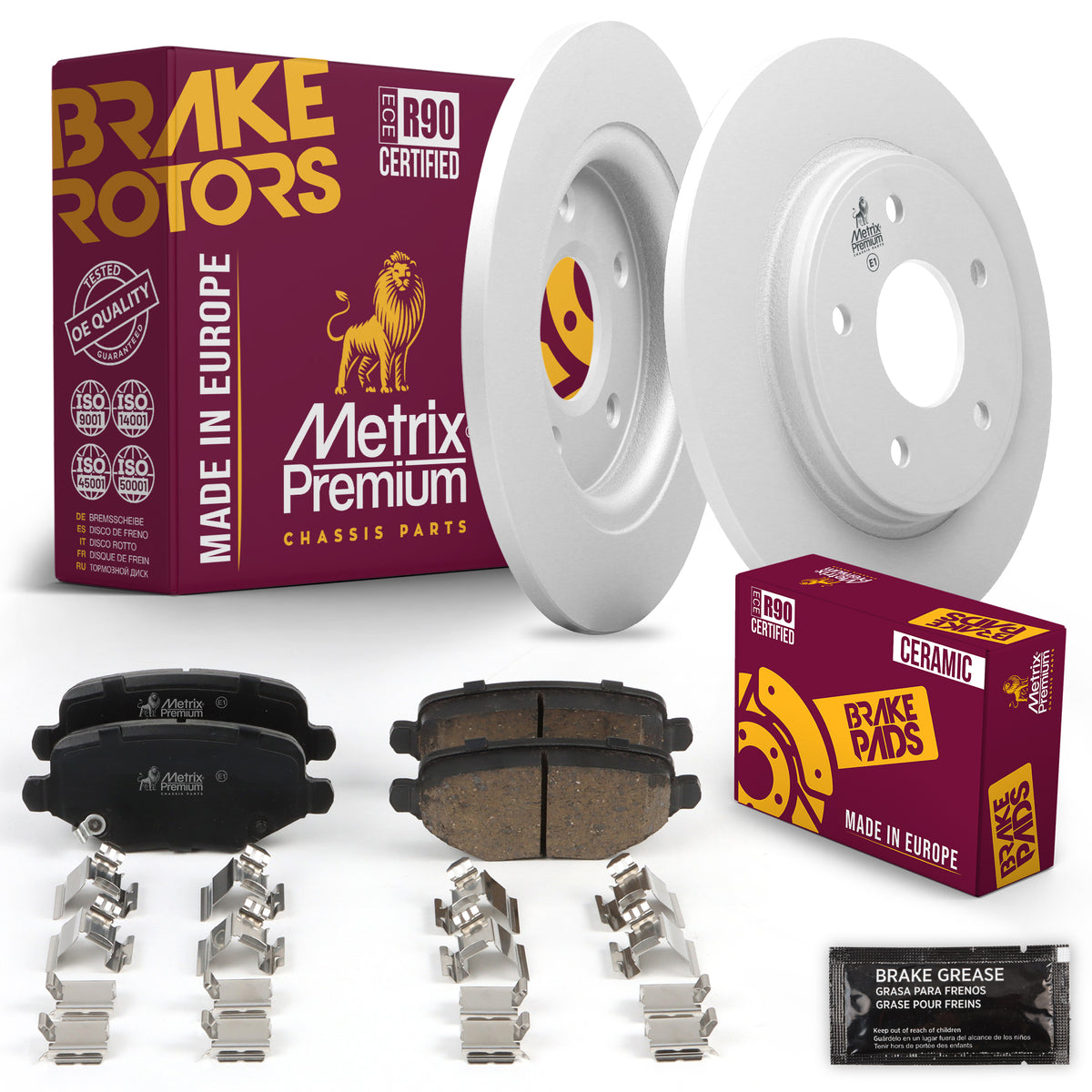 Metrix Premium Chassis Parts Rear Brake Kit 91630MT OEM fit auto parts