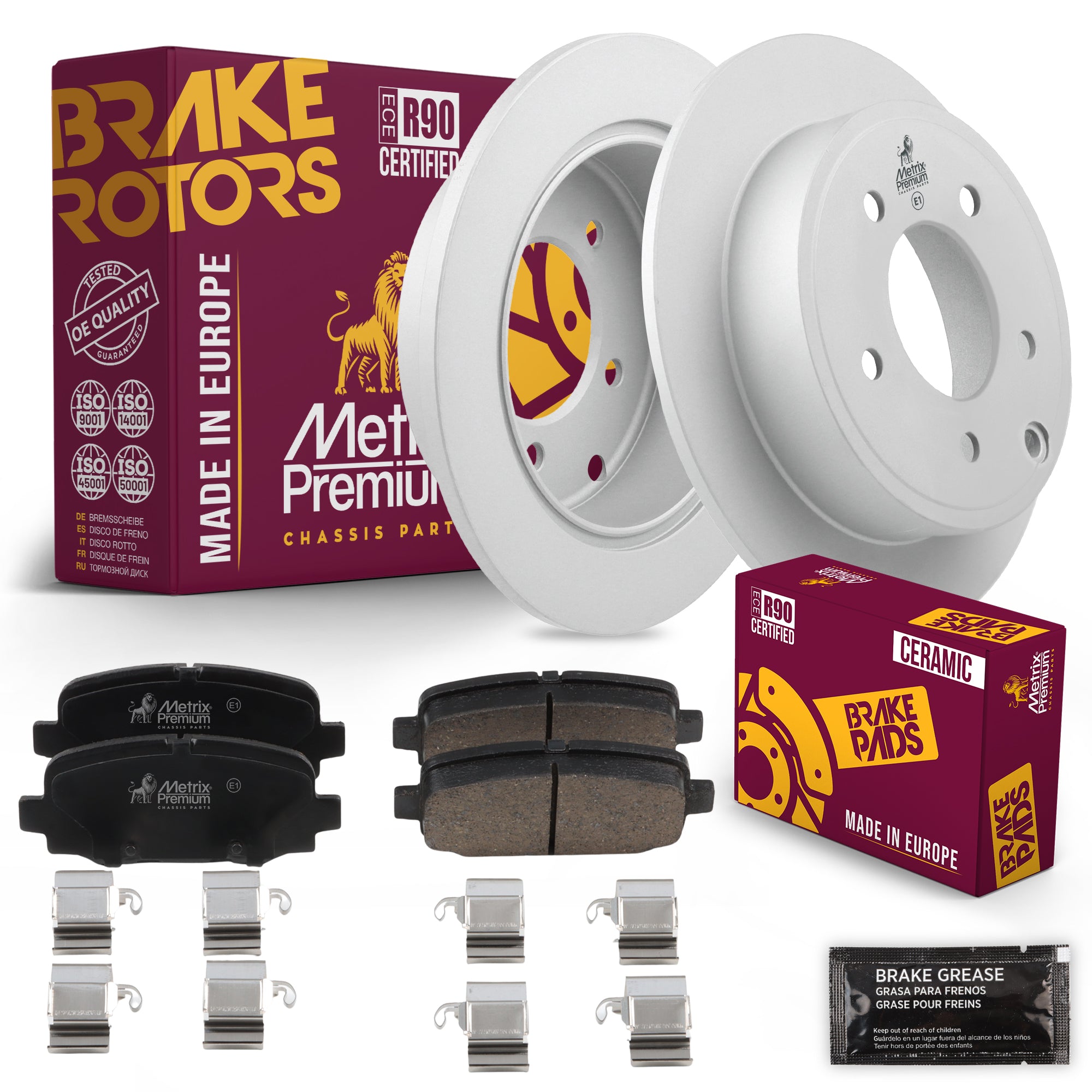 Metrix Premium Chassis Parts Rear Brake Kit 91632MT OEM fit auto parts